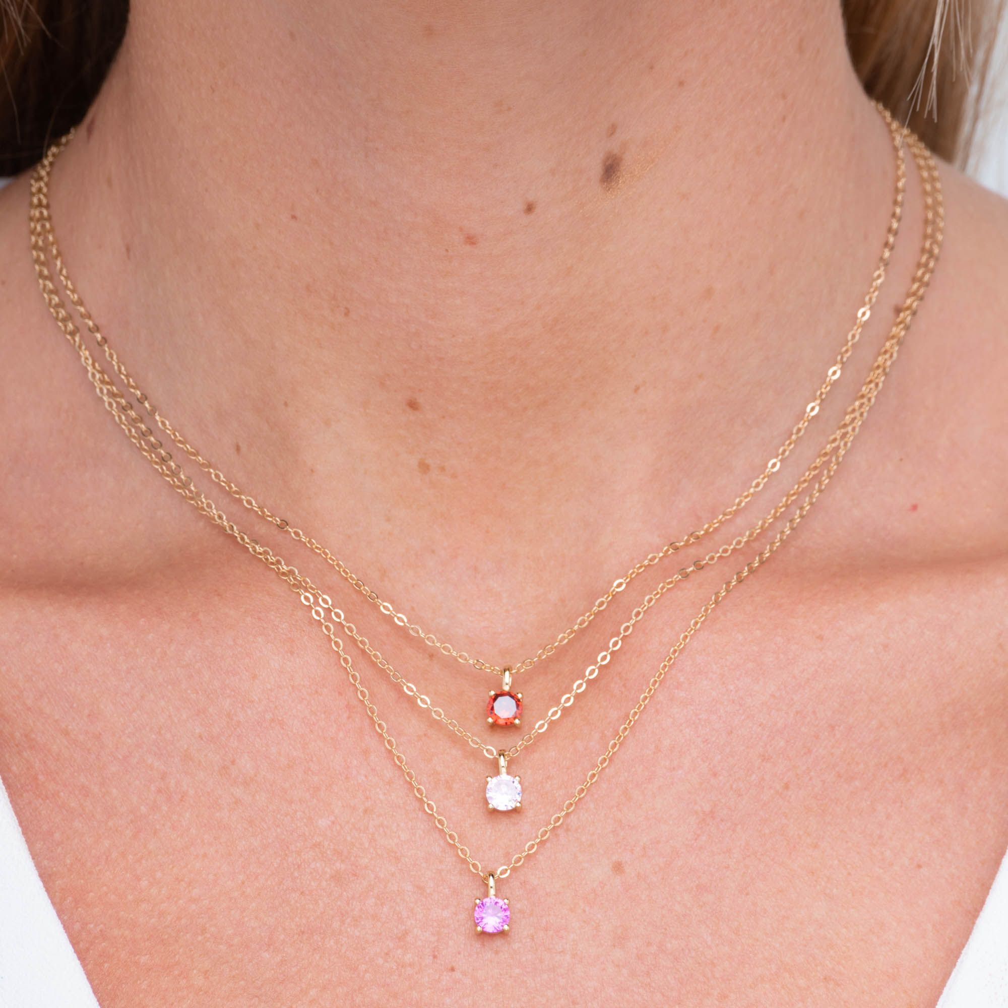 Birthstone Necklaces - Camile & Stone