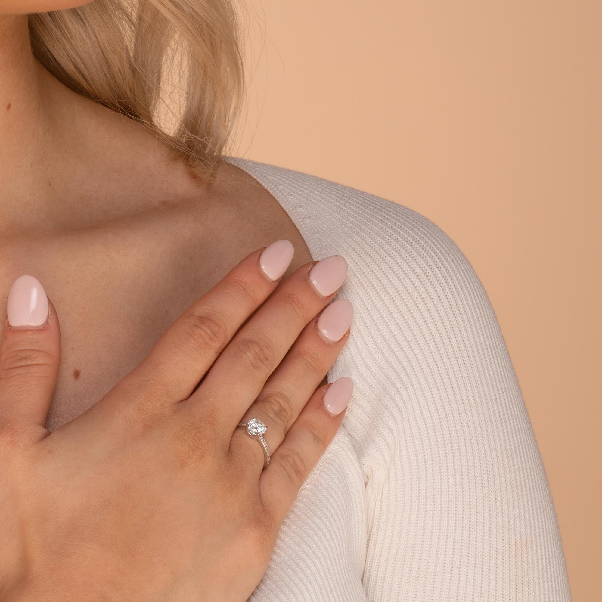 0.8 ct The Lydia Moissanite Diamond Engagement Ring - Camile & Stone