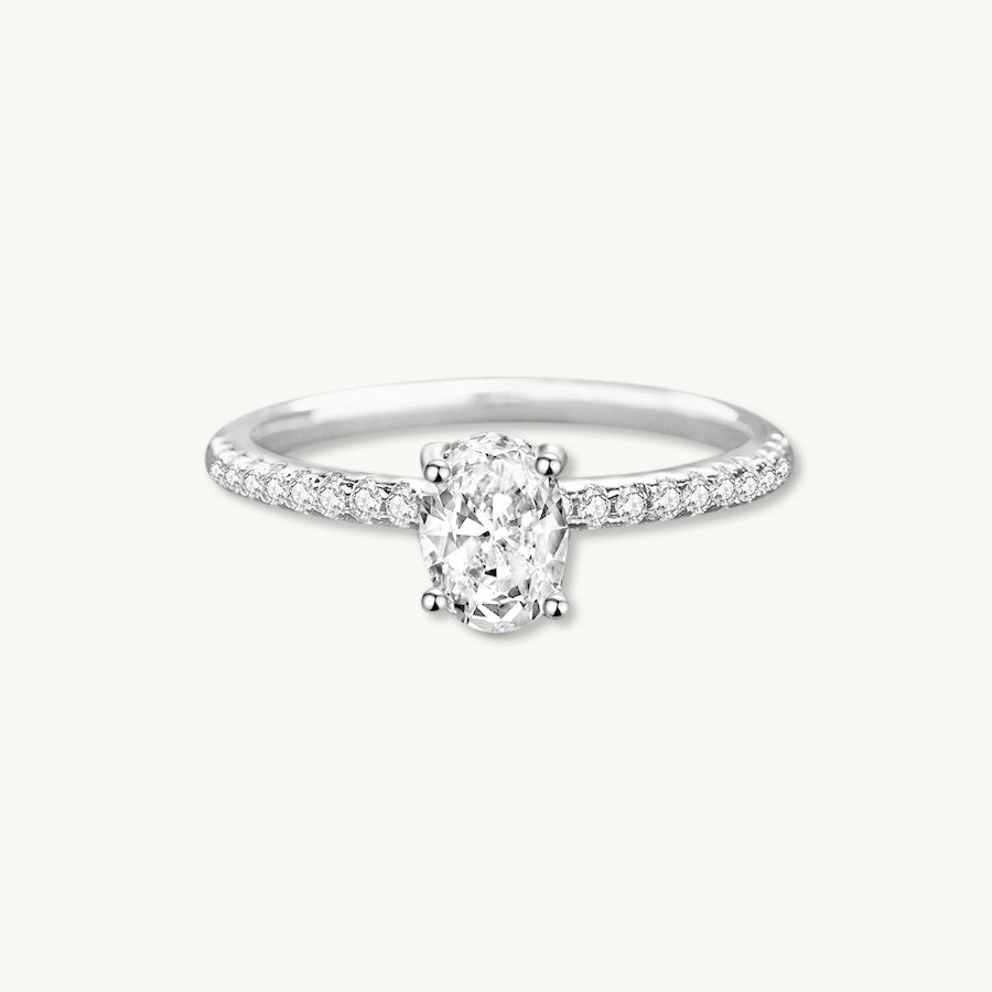 1 Carat The Angelina Moissanite Diamond Engagement Ring - Camile & Stone