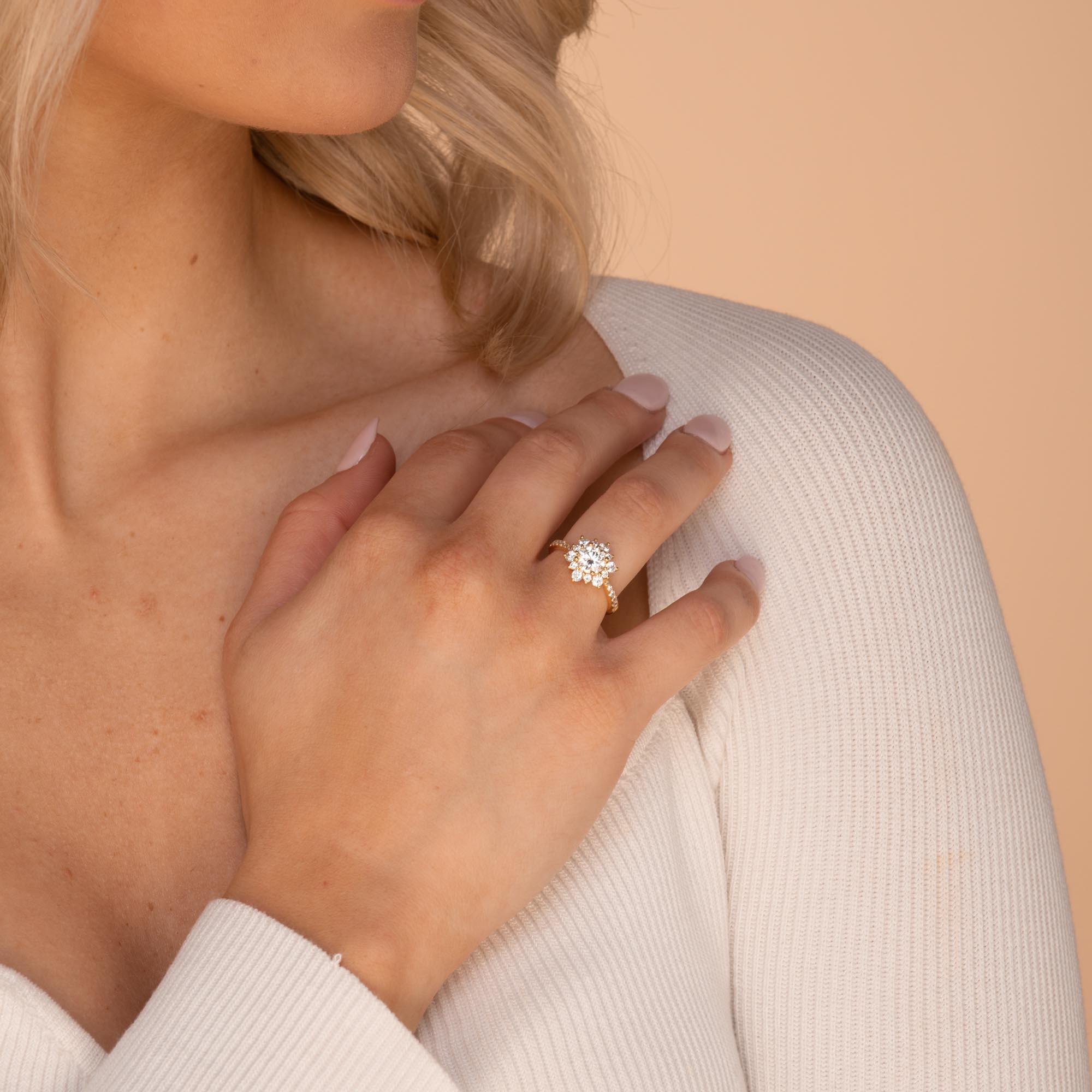 1 ct The Brielle Moissanite Diamond Engagement Ring - Camile & Stone