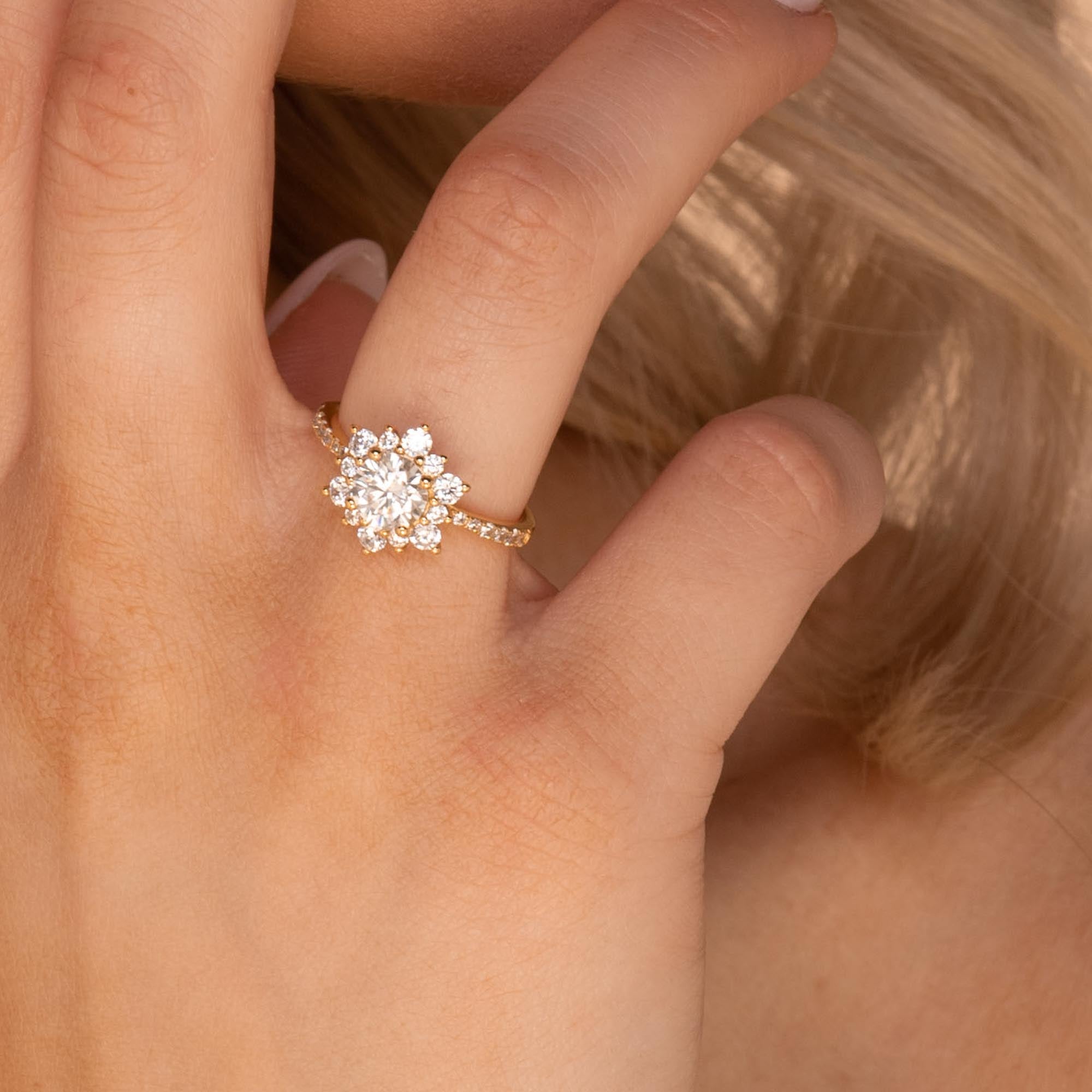 1 ct The Brielle Moissanite Diamond Engagement Ring - Camile & Stone