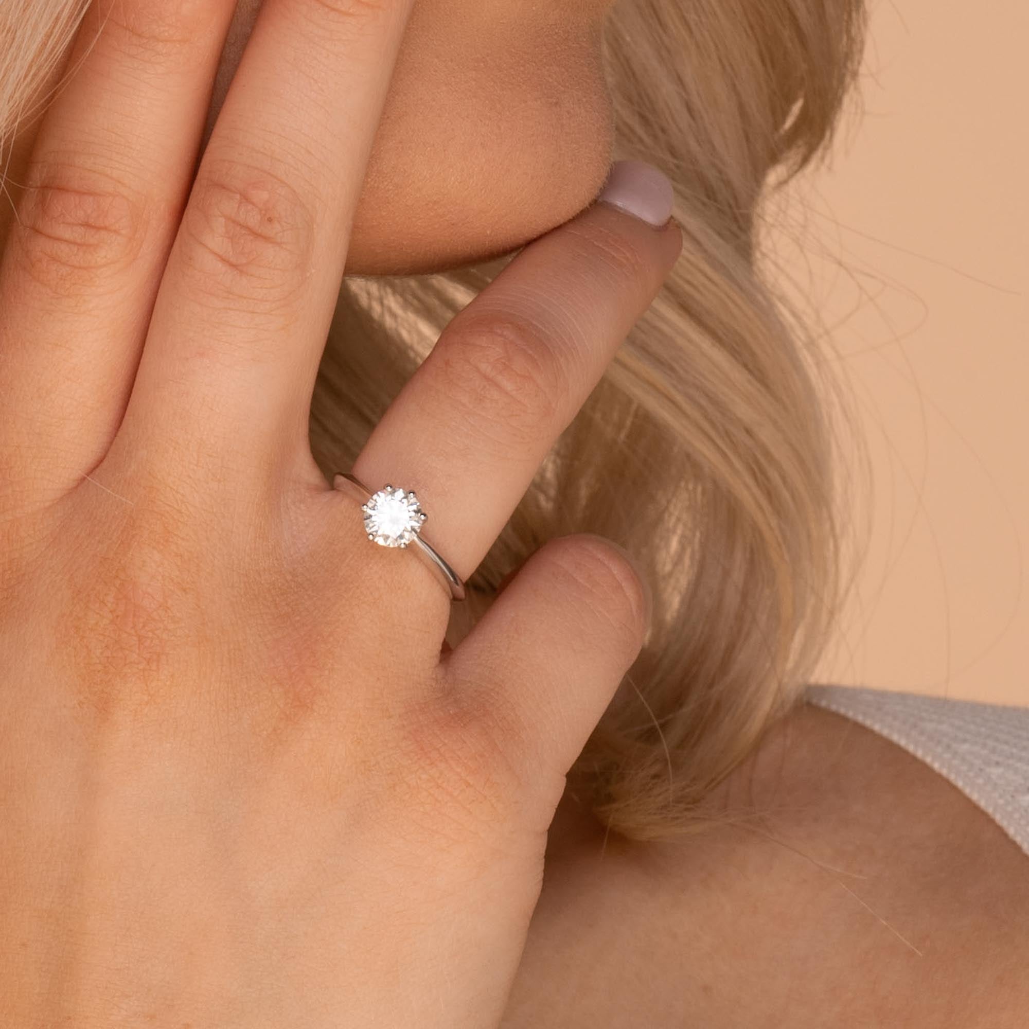 1 ct The Devotion Moissanite Diamond Ring - Camile & Stone