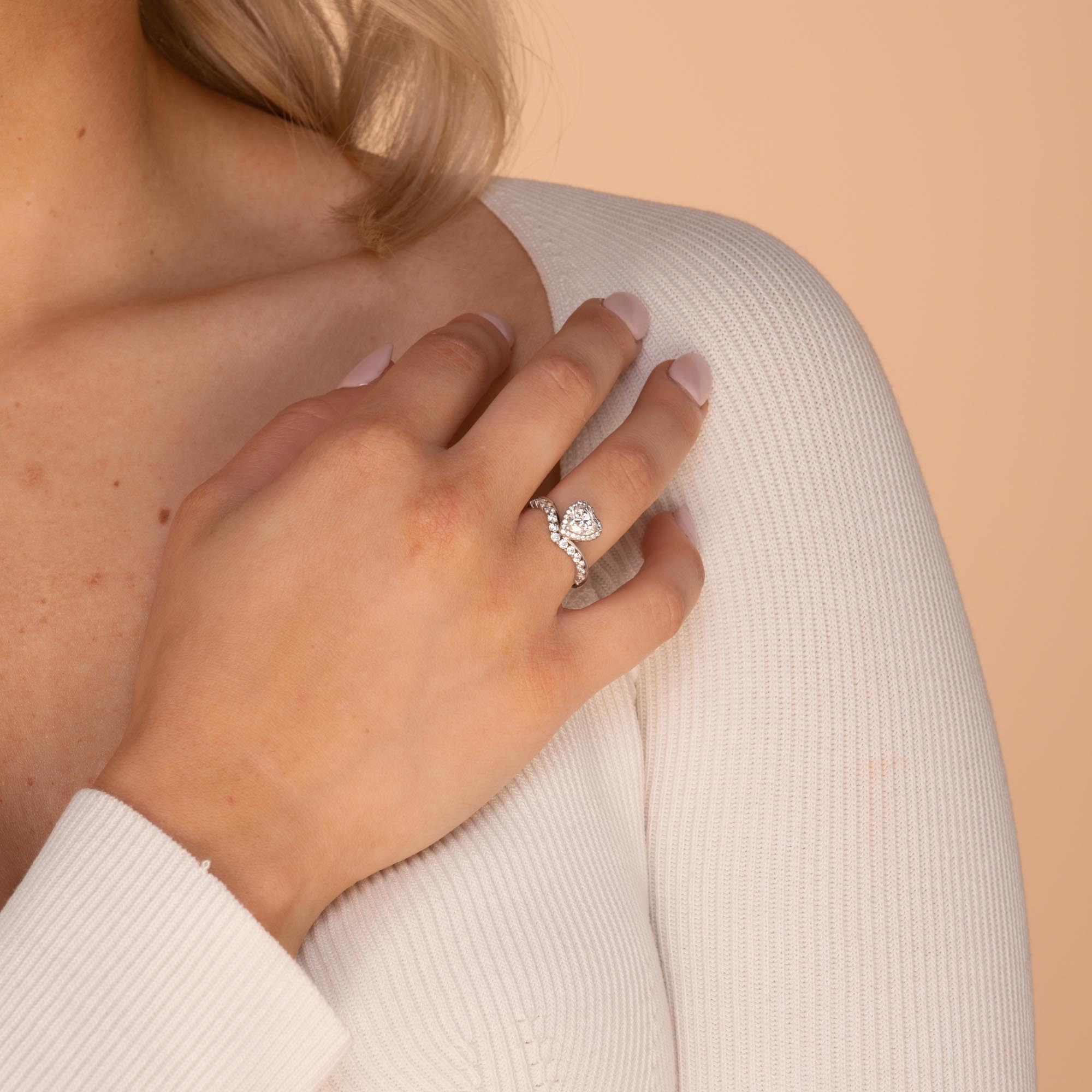 1ct The Eternal Love Moissanite Diamond Engagement Ring - Camile & Stone