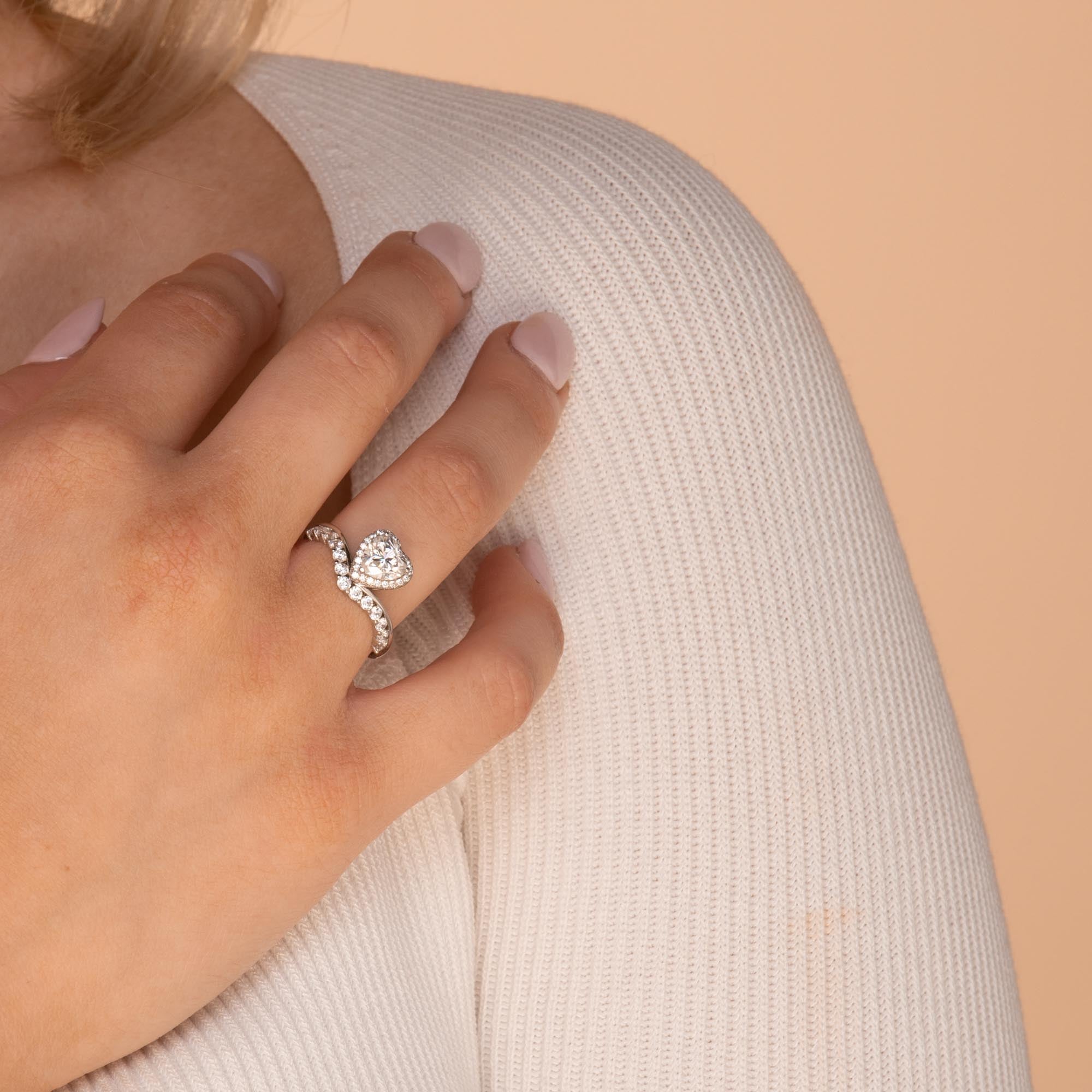 1ct The Eternal Love Moissanite Diamond Engagement Ring - Camile & Stone