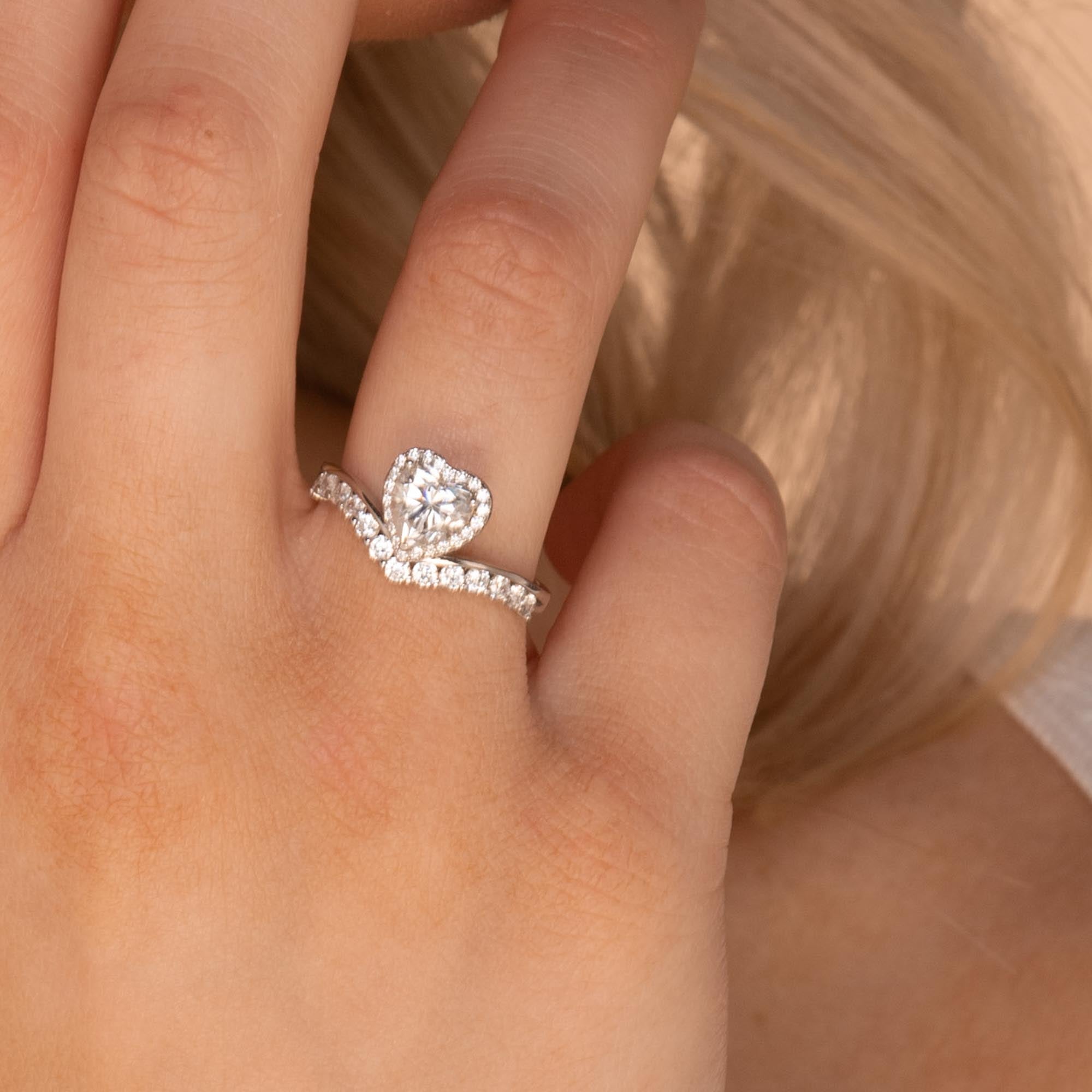 1ct The Eternal Love Moissanite Diamond Engagement Ring - Camile & Stone