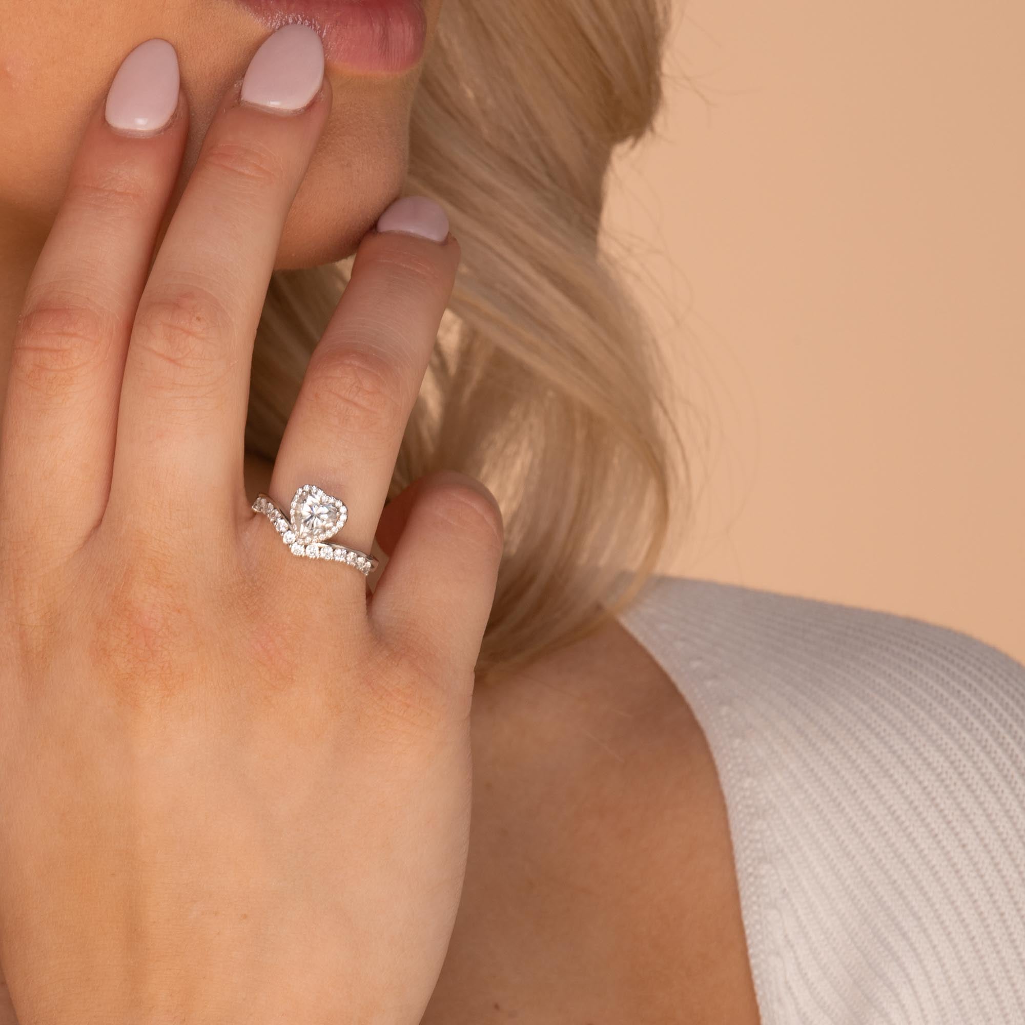 1ct The Eternal Love Moissanite Diamond Engagement Ring - Camile & Stone