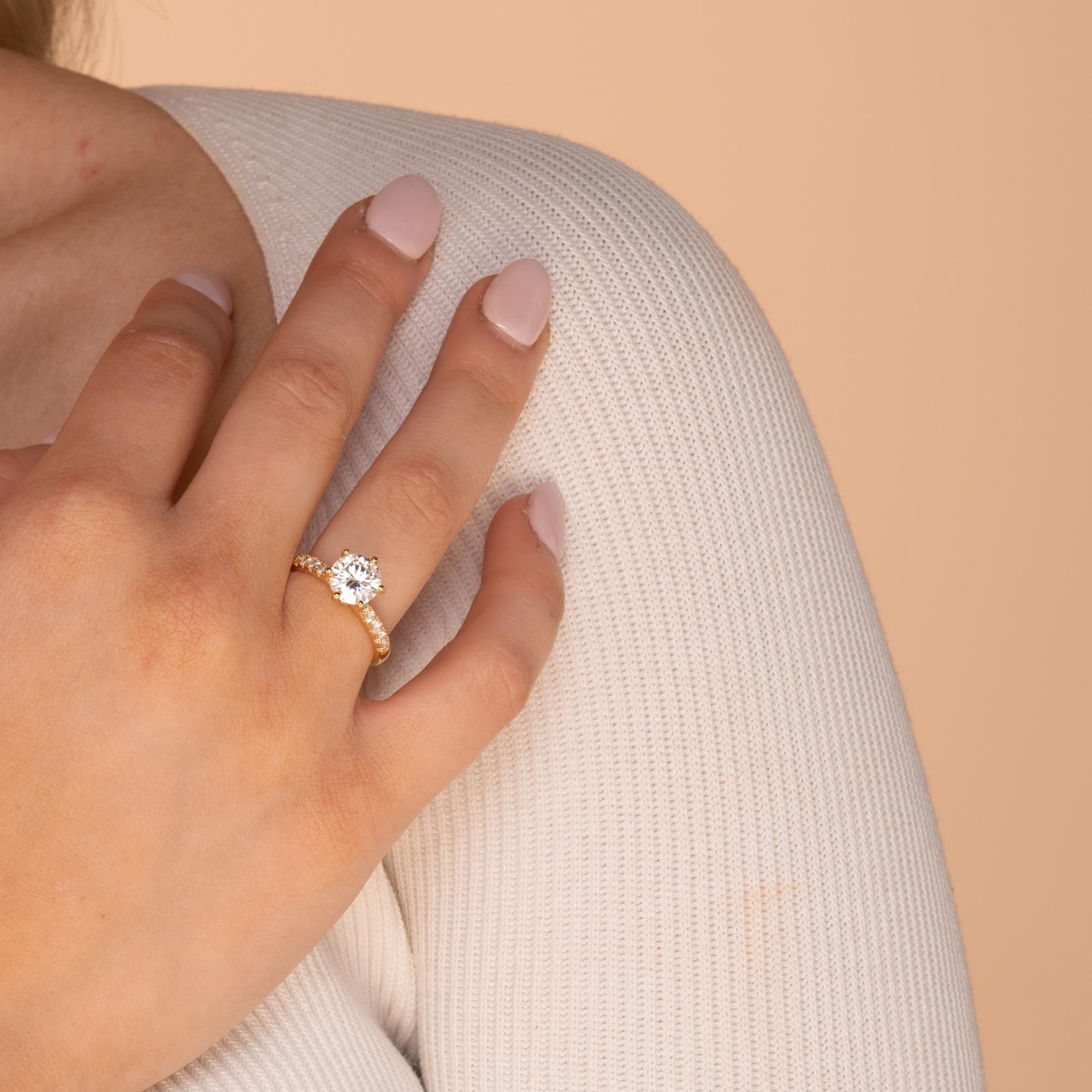 2 ct The Alexa Moissanite Diamond Engagement Ring - Camile & Stone