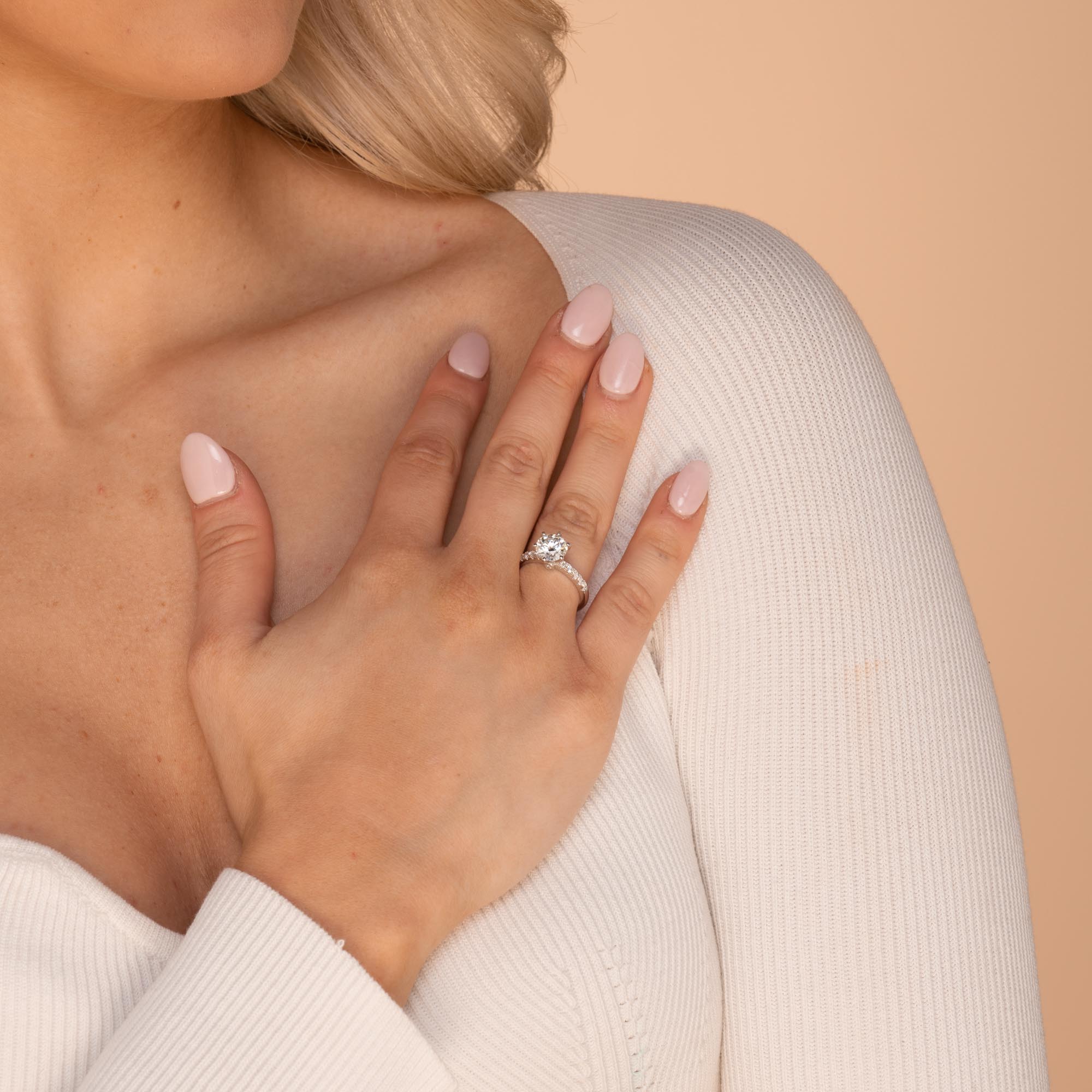 2 ct The Classic Moissanite Diamond Engagement Ring - Camile & Stone