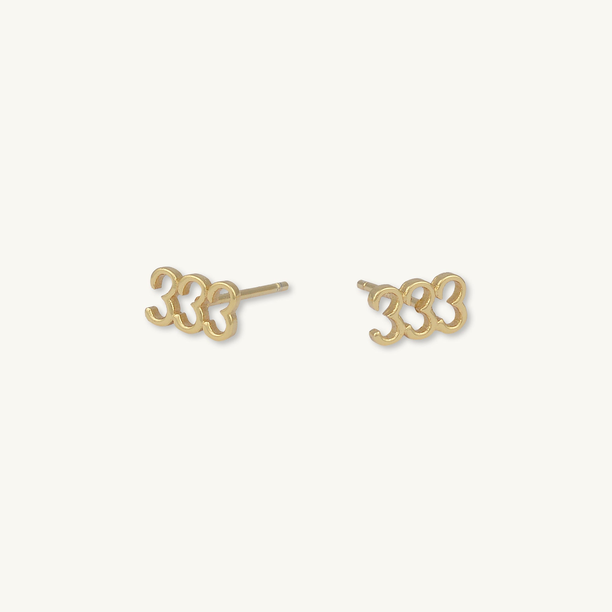 333 Angel Number Earrings - Camile & Stone