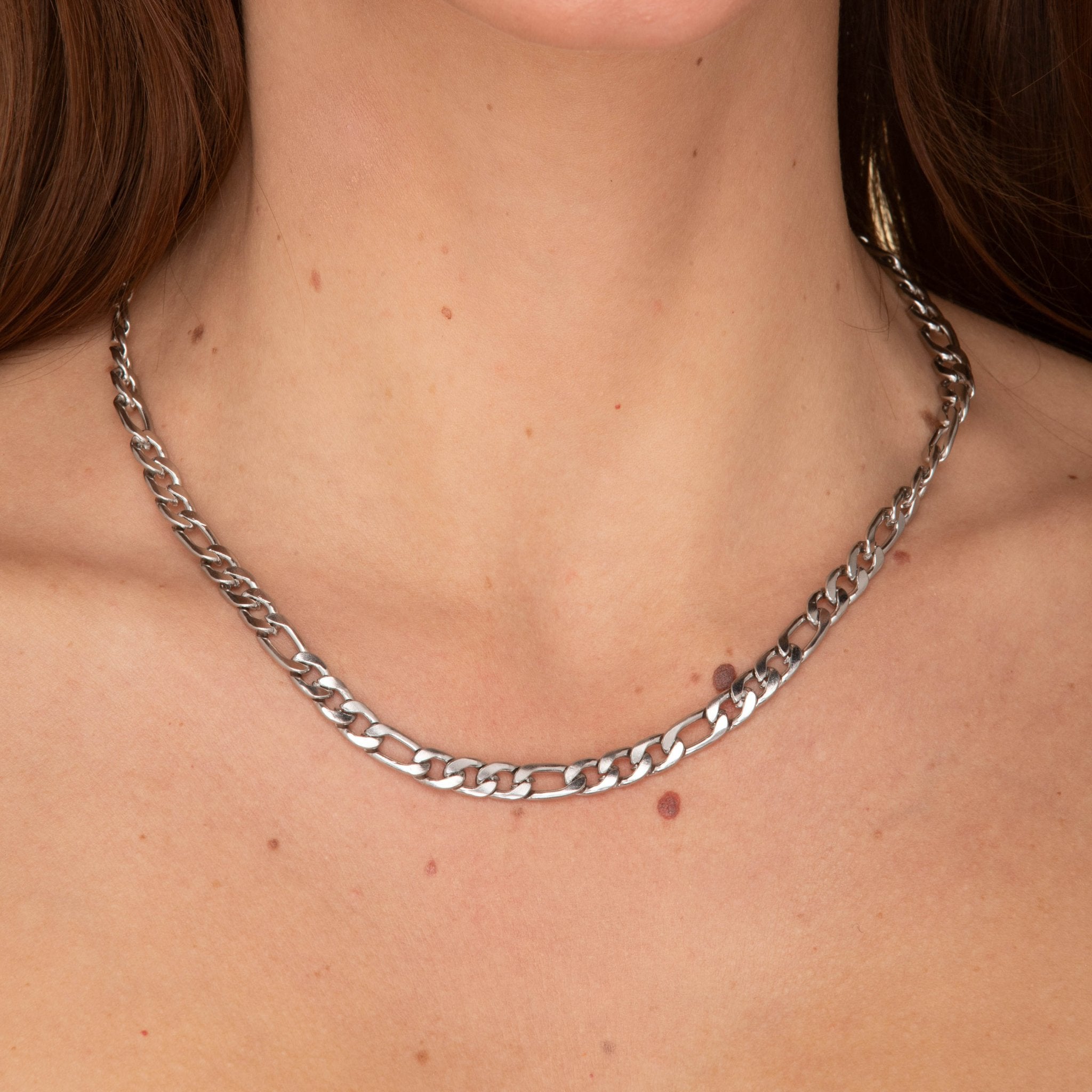 6mm Figaro Chain Necklace - Camile & Stone