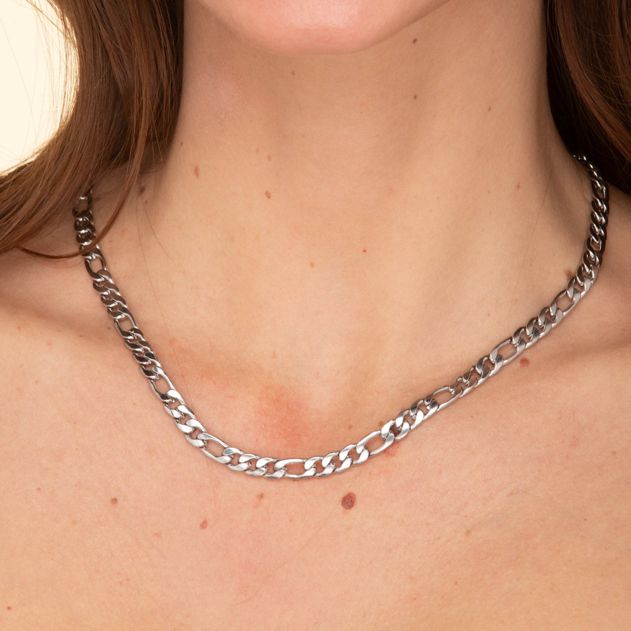 6mm Figaro Chain Necklace - Camile & Stone