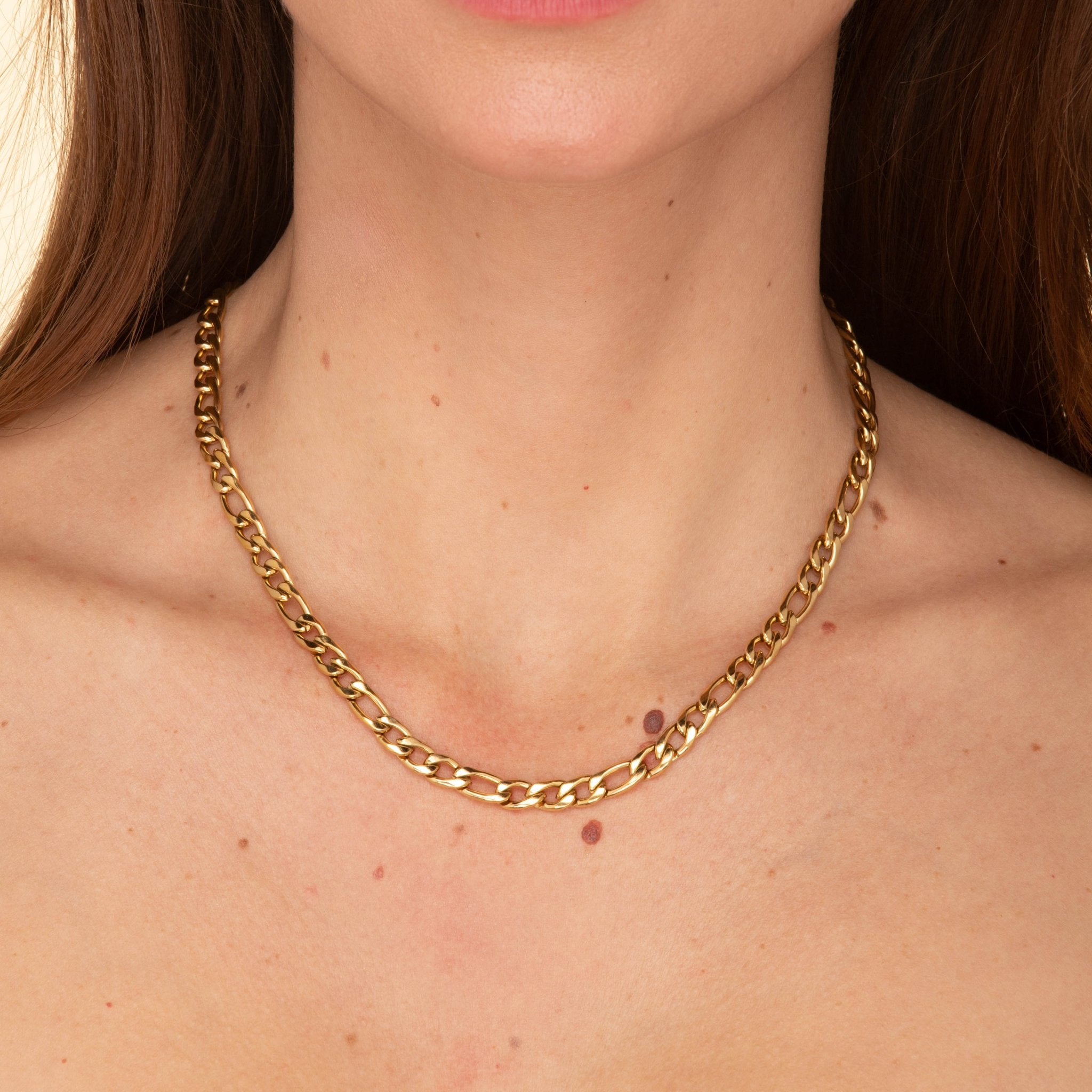 6mm Figaro Chain Necklace - Camile & Stone