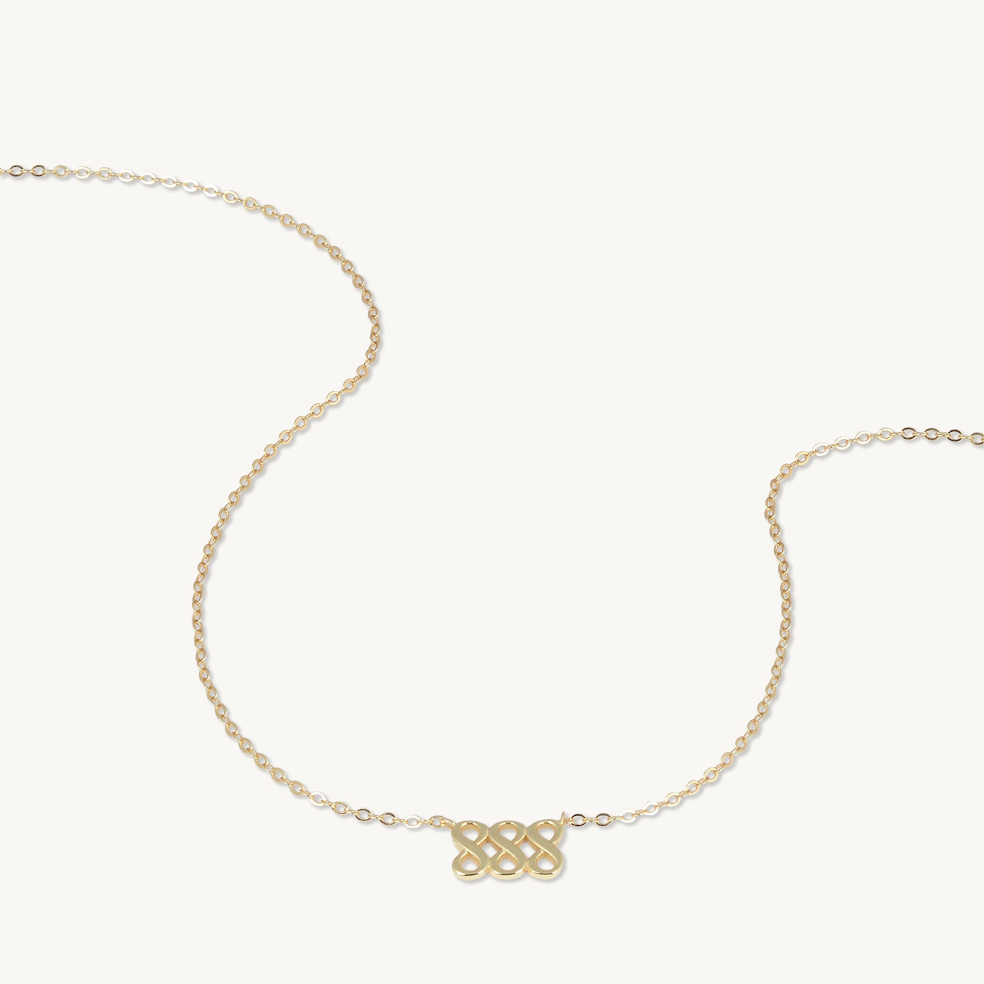 888 Angel Number Pendant Necklace - Camile & Stone