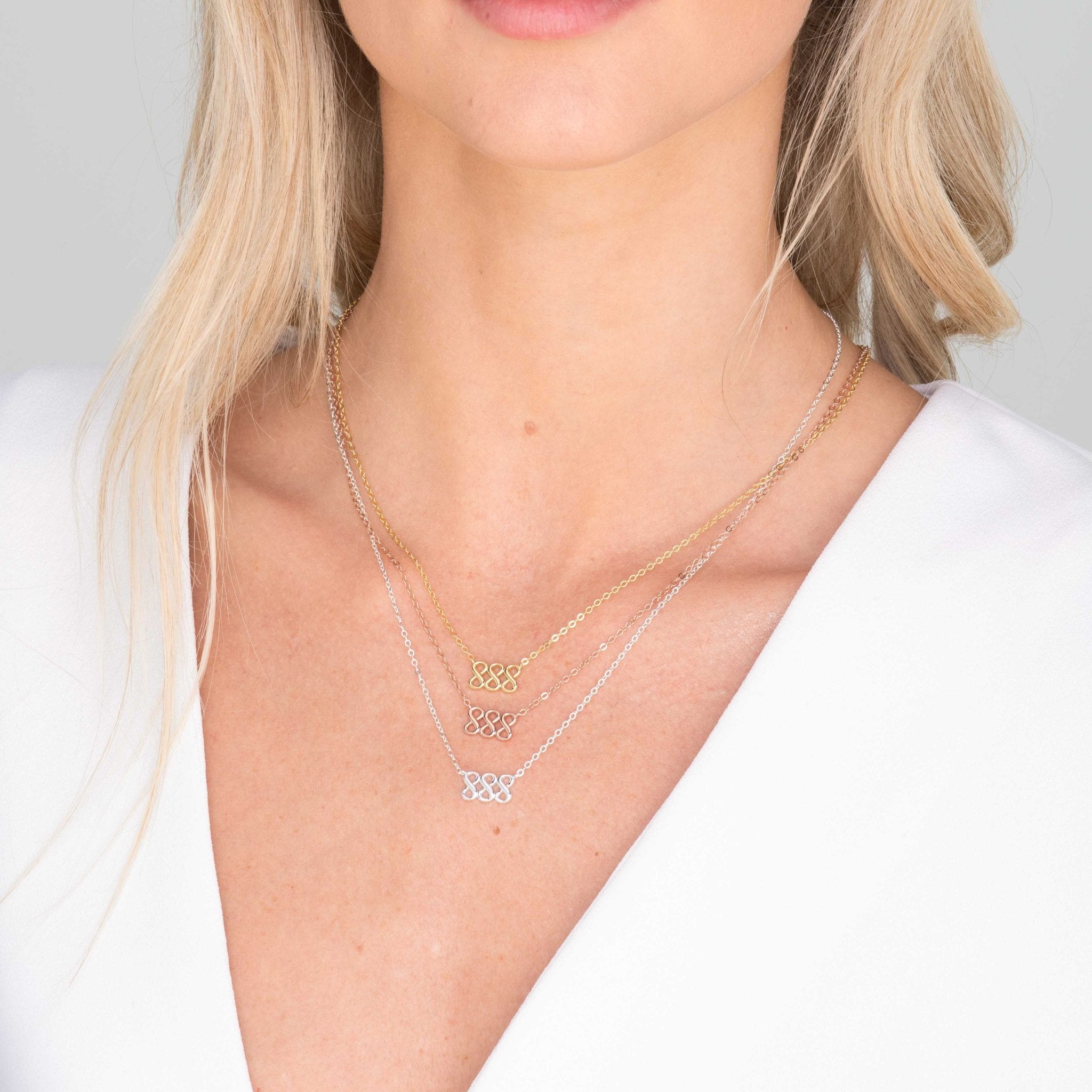 888 Angel Number Pendant Necklace - Camile & Stone