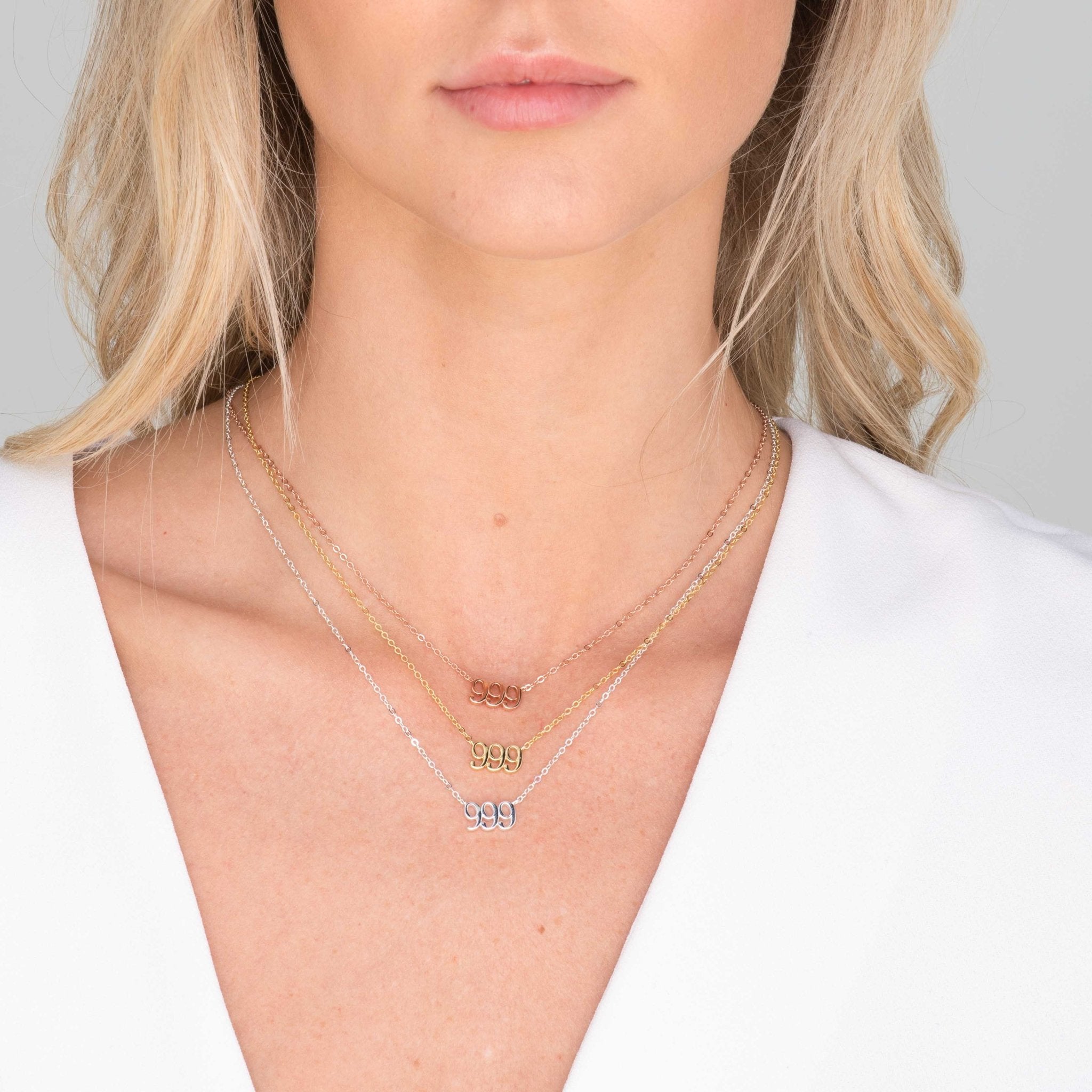 999 Angel Number Pendant Necklace - Camile & Stone
