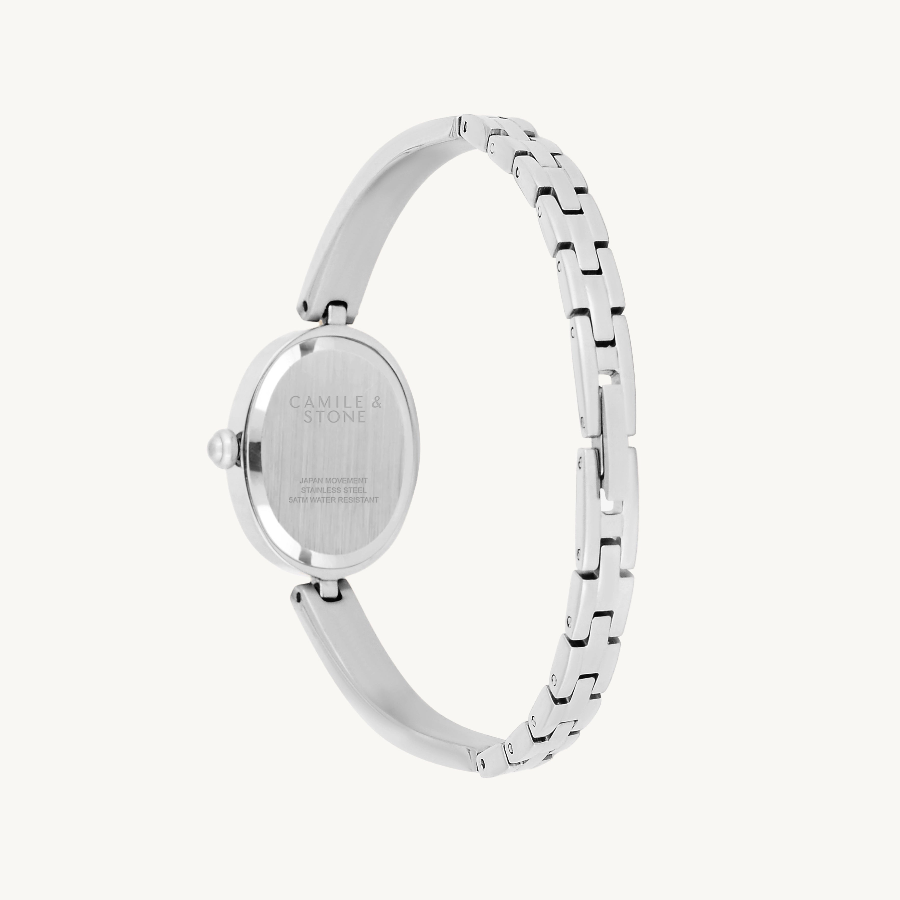 Audrey Oval Watch | Silver