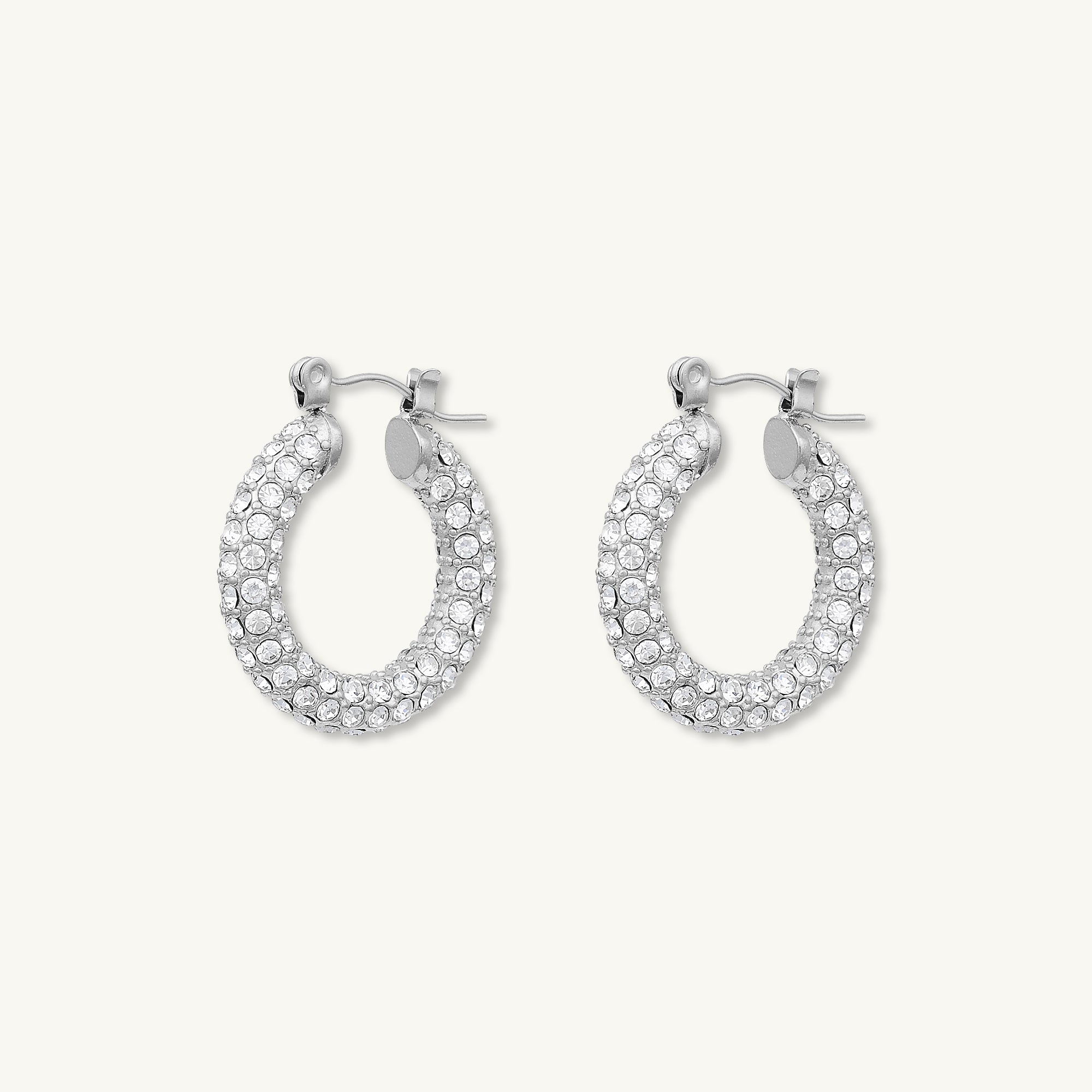Alessia Zirconia Hoop Earrings - Camile & Stone