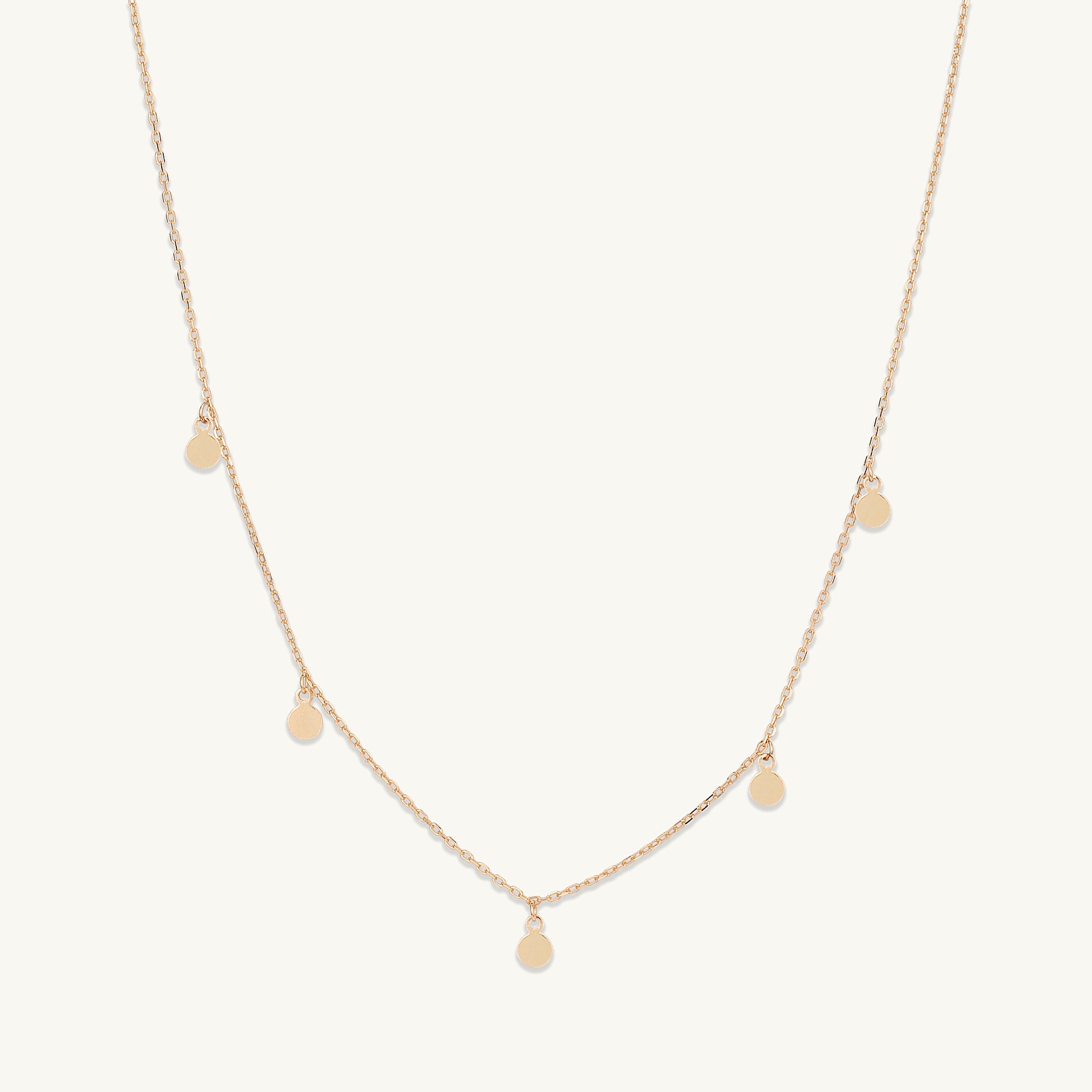 Aria Disc Dangling Necklace - Camile & Stone