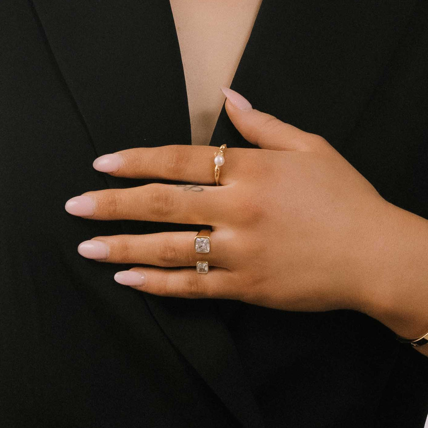 Aspen Pearl Open Ring - Camile & Stone