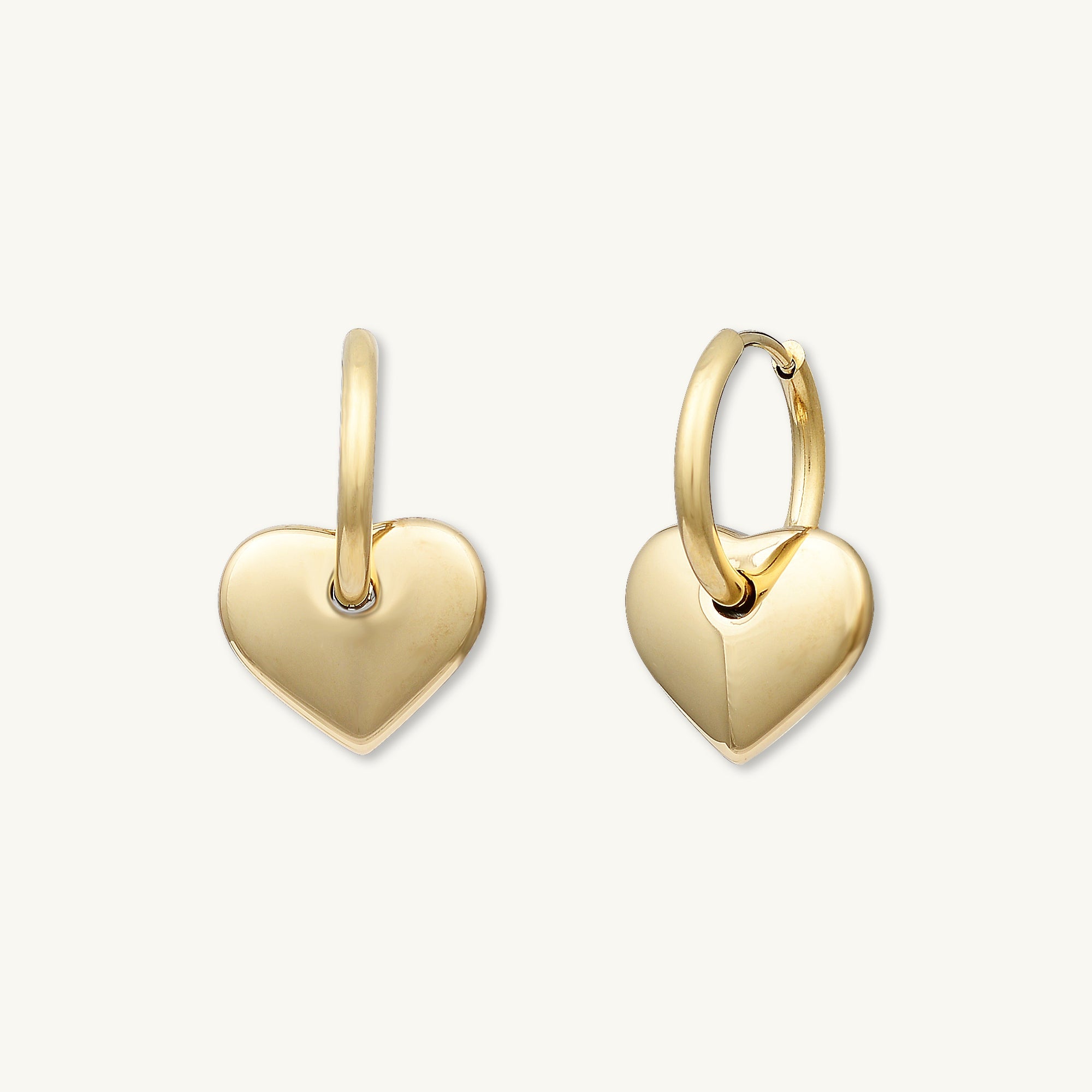 Avery Heart Hoop Earrings - Camile & Stone