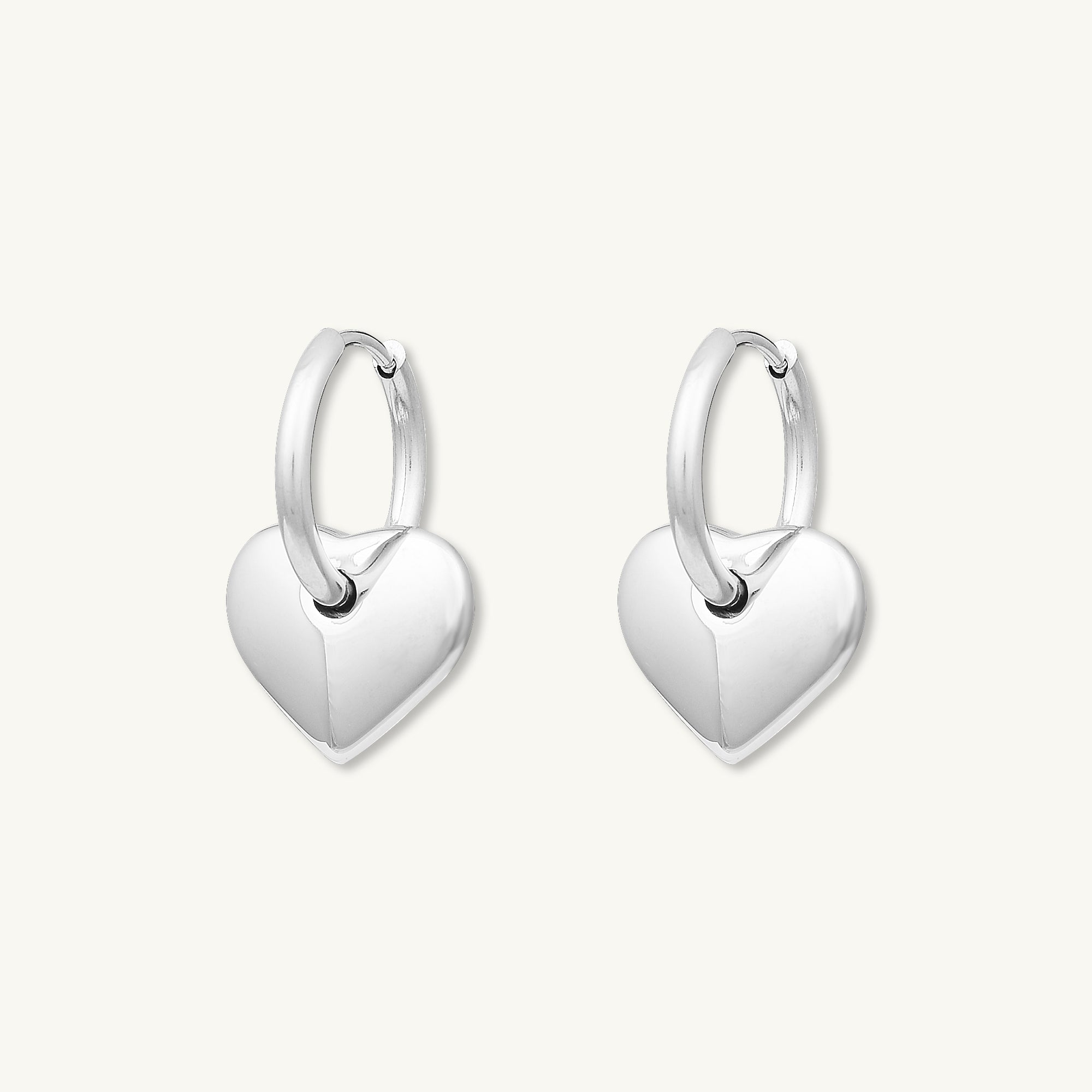 Avery Heart Hoop Earrings - Camile & Stone