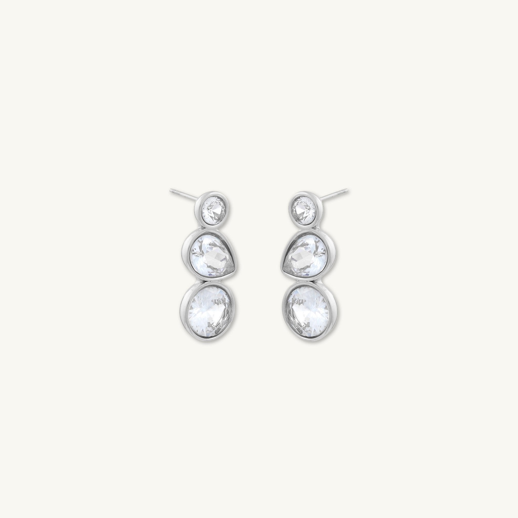 Avery Zirconia Stud Earrings - Camile & Stone