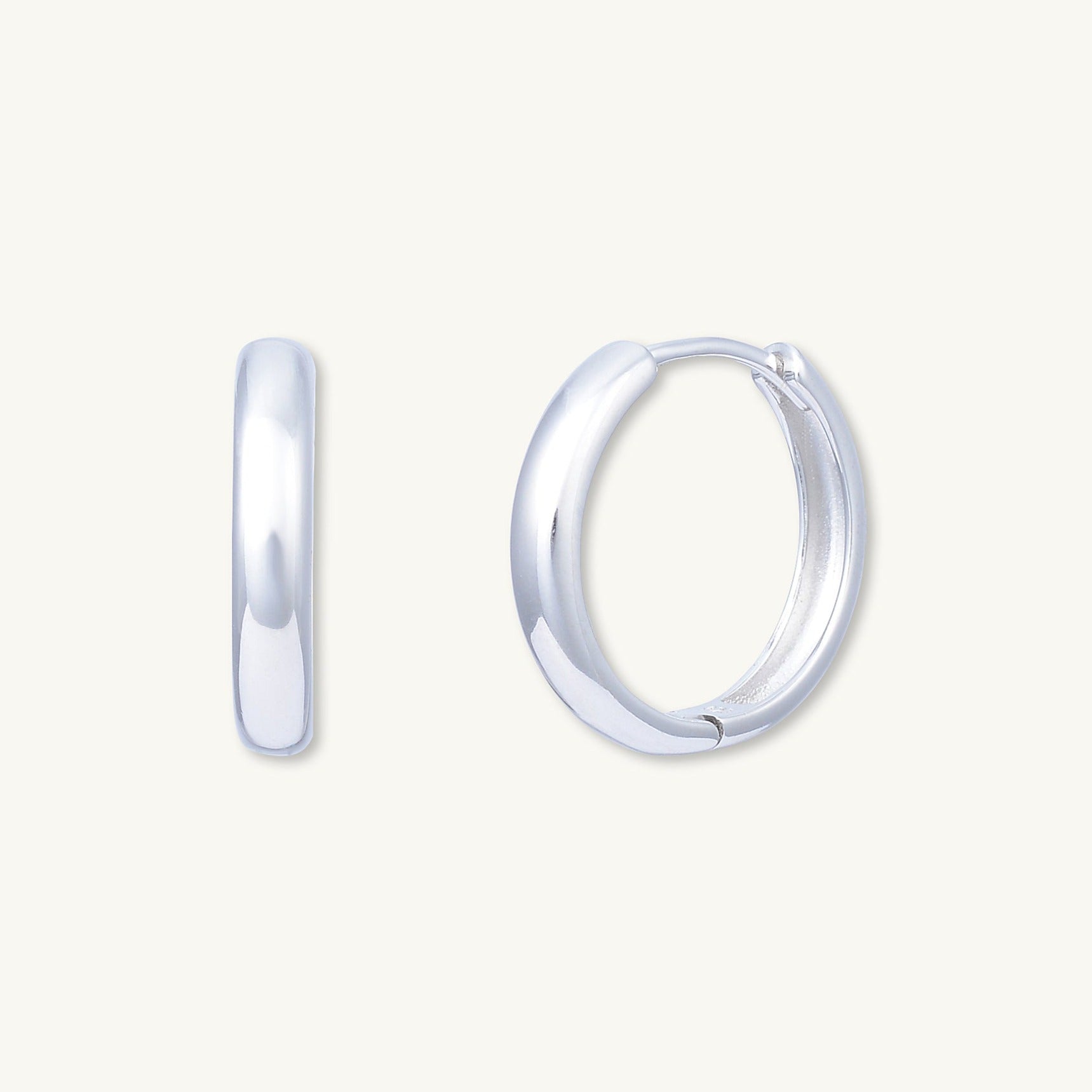 Basic Large Huggie Hoop Earrings - Camile & Stone
