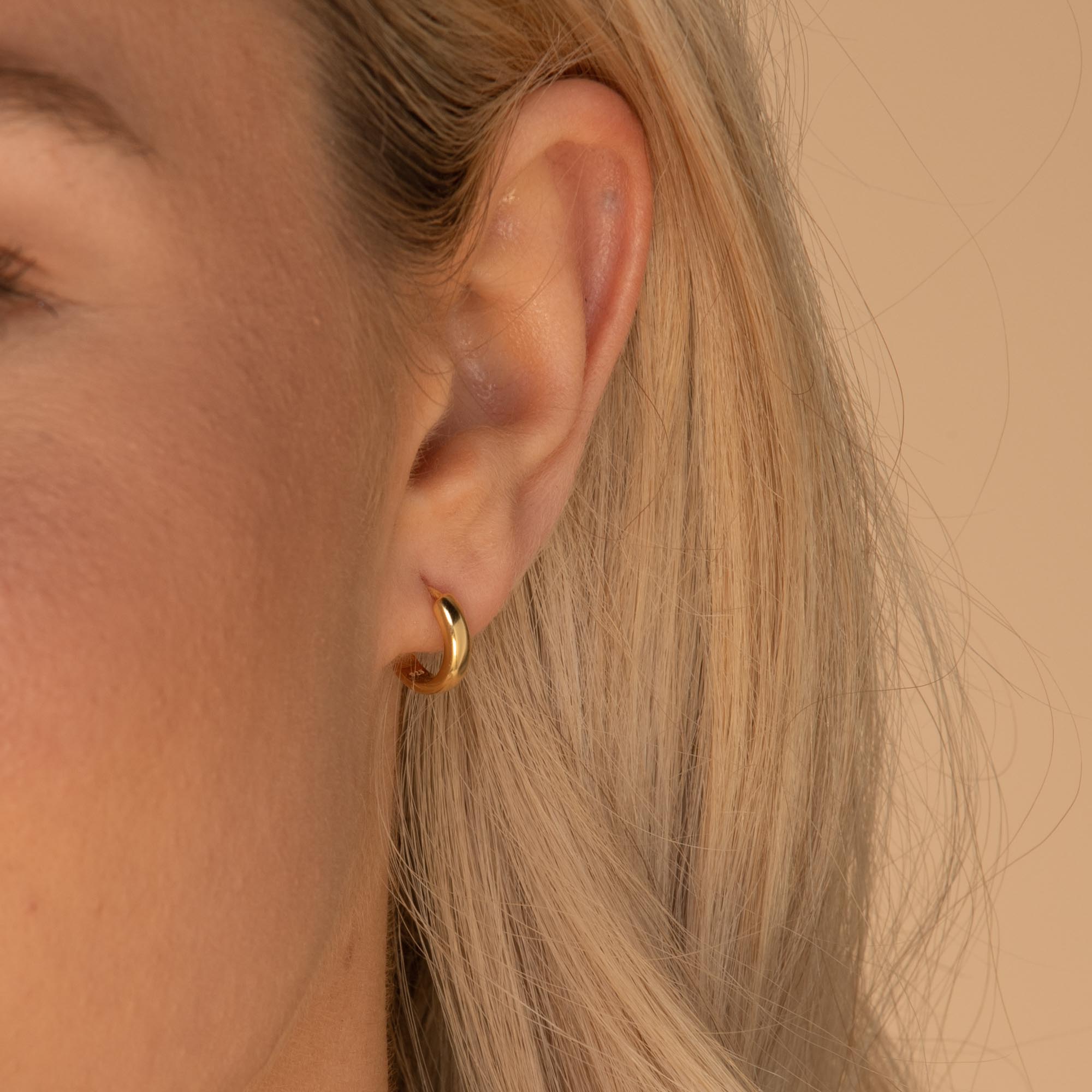 Basic Small Huggie Hoop Earrings - Camile & Stone