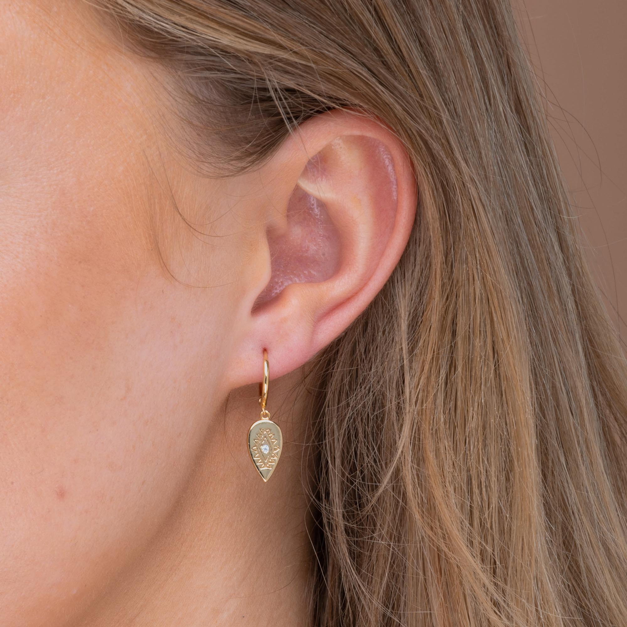 Boho Evil Eye Hoop Earrings - Camile & Stone