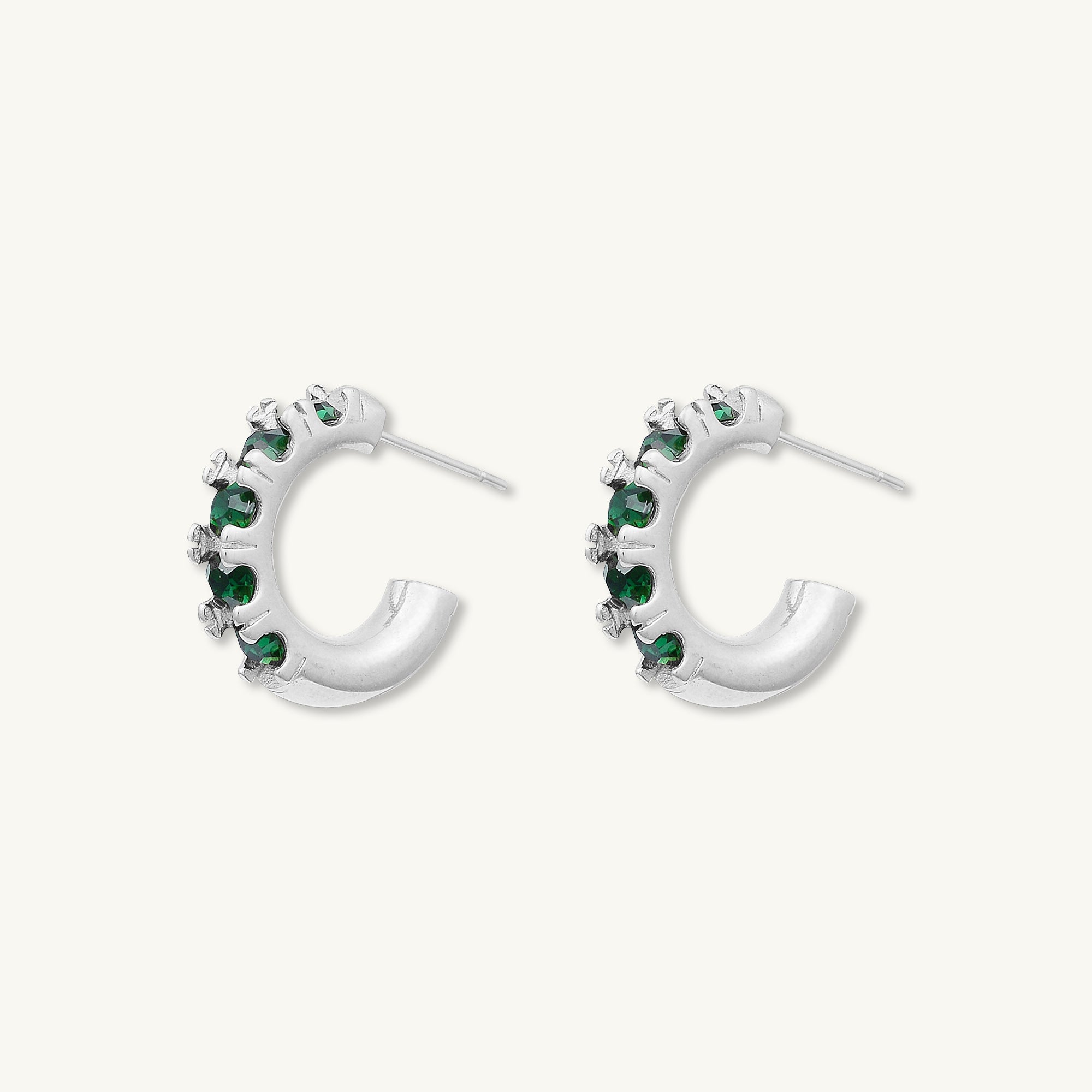 Brooklyn Zirconia Huggie Earrings - Camile & Stone