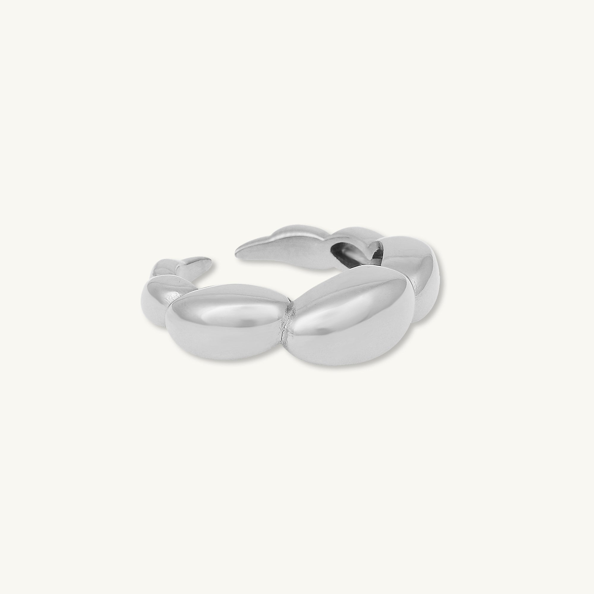 Bubble Croissant Open Ring - Camile & Stone
