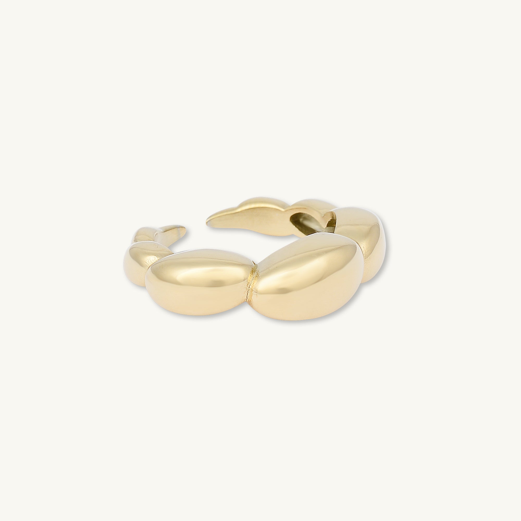 Bubble Croissant Open Ring - Camile & Stone