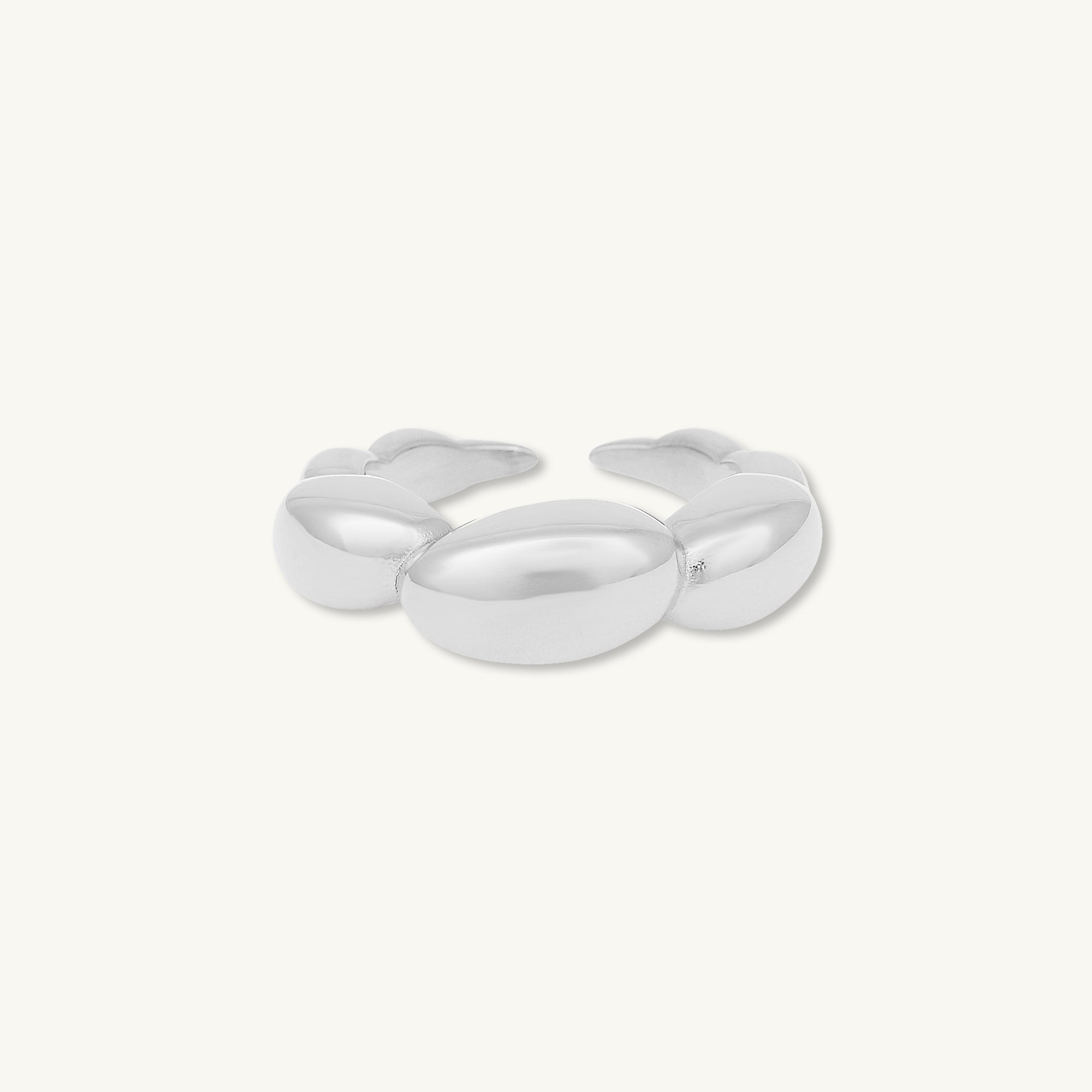 Bubble Croissant Open Ring - Camile & Stone