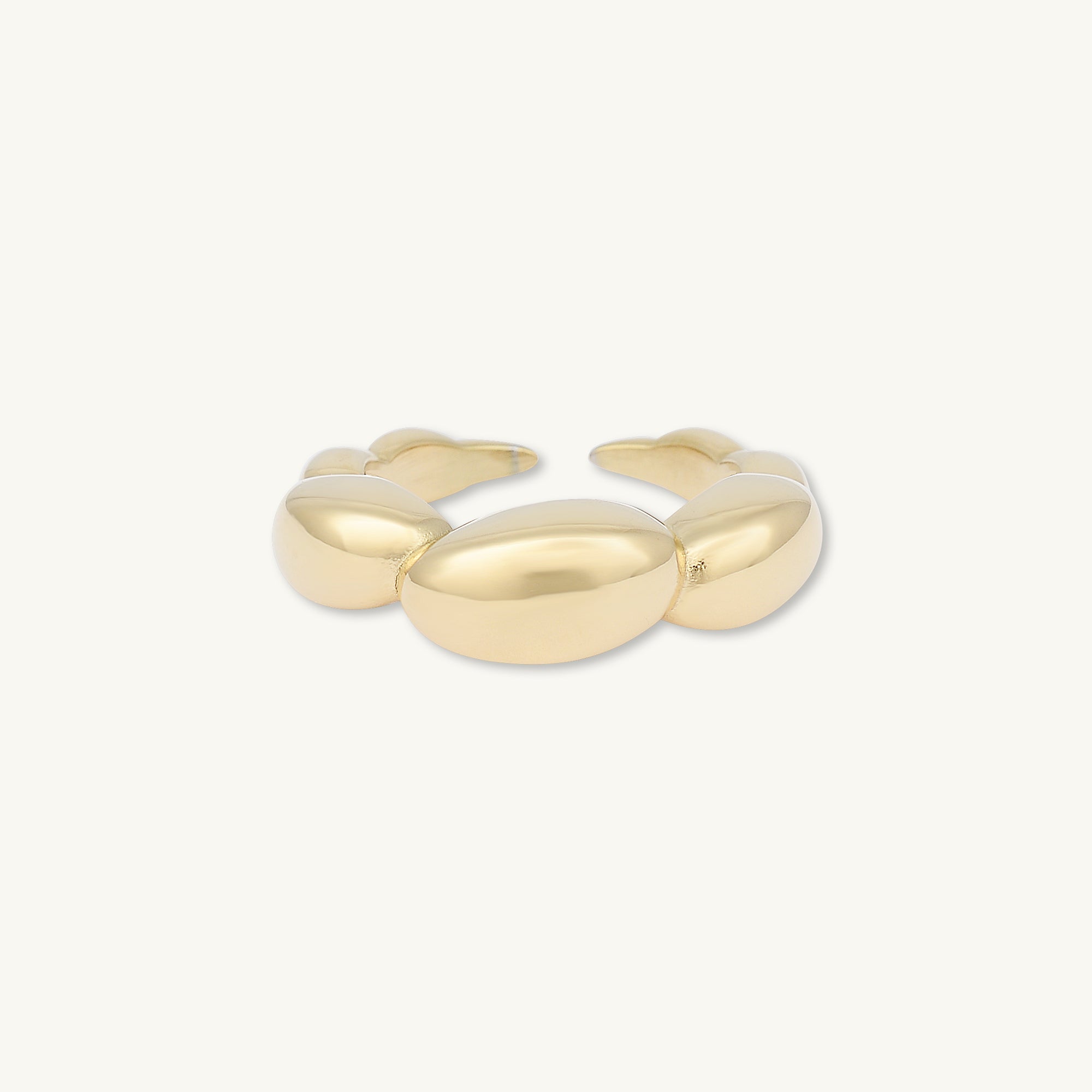 Bubble Croissant Open Ring - Camile & Stone