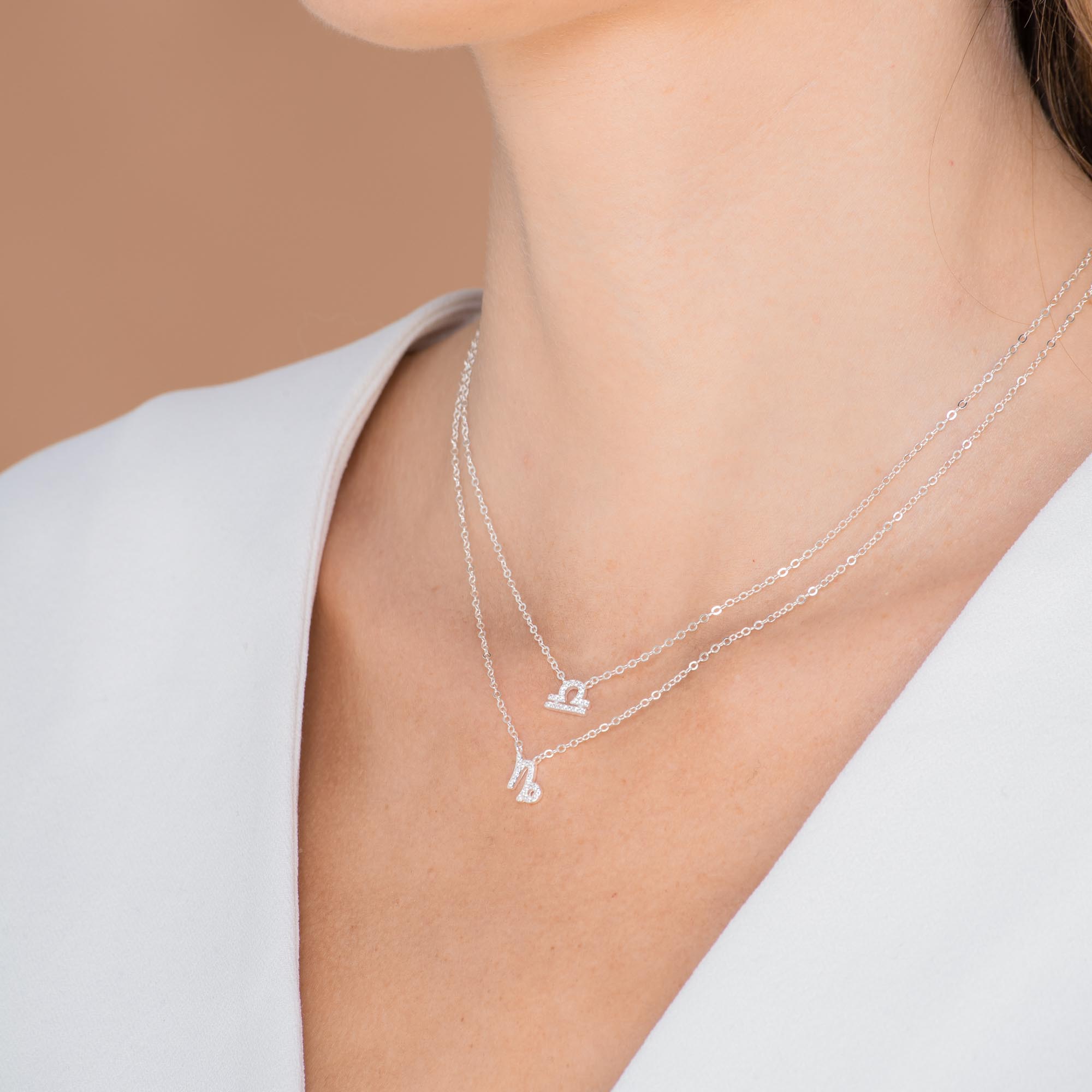 Capricorn Sapphire Charm Zodiac Star Sign Necklace - Camile & Stone