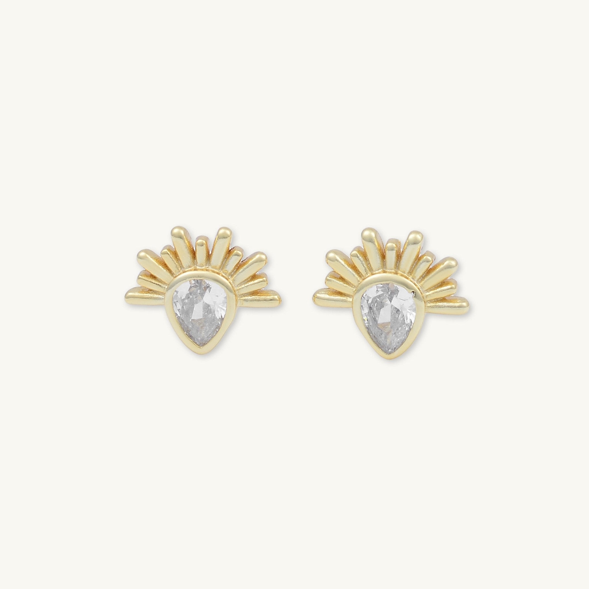 Celestial Teardrop Barbell Cartilage Earrings - Camile & Stone