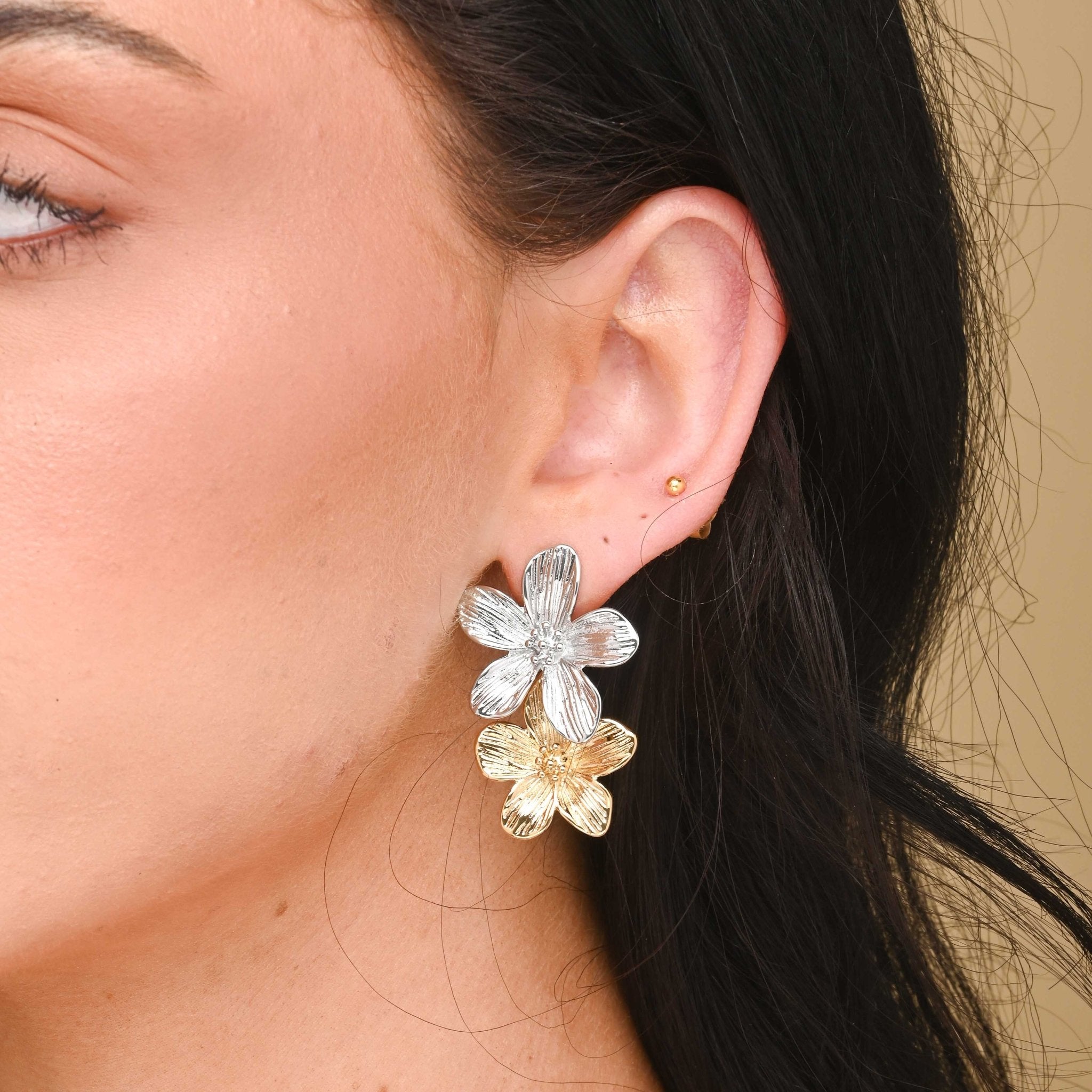 Charelle Floral Statement Earrings - Camile & Stone