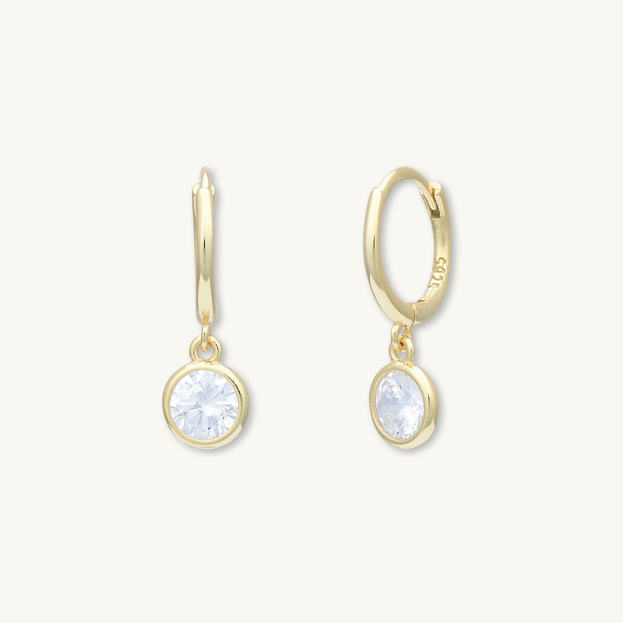 Circle Sapphire Hoop Earrings - Camile & Stone
