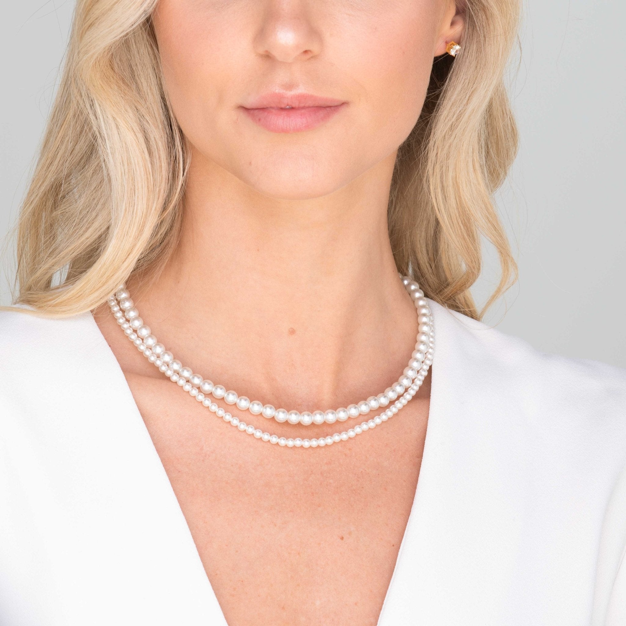 Classic 6mm Round Pearl Necklace - Camile & Stone