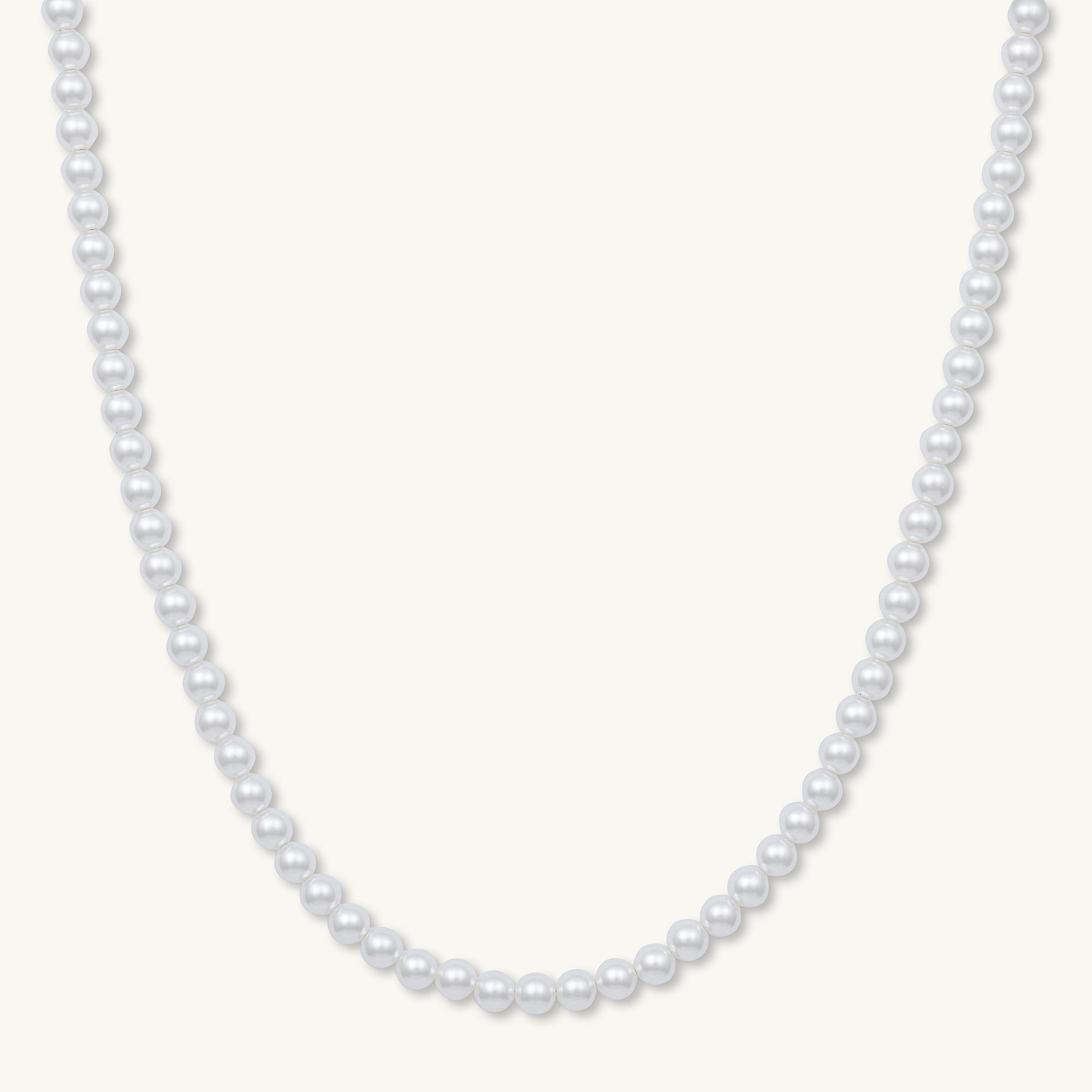 Classic 6mm Round Pearl Necklace - Camile & Stone