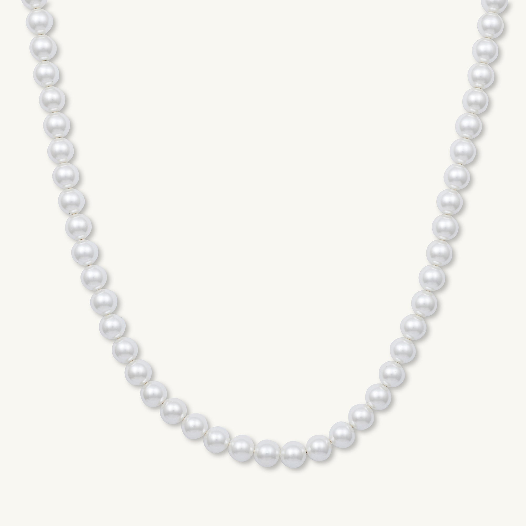 Classic 8mm Round Pearl Necklace - Camile & Stone