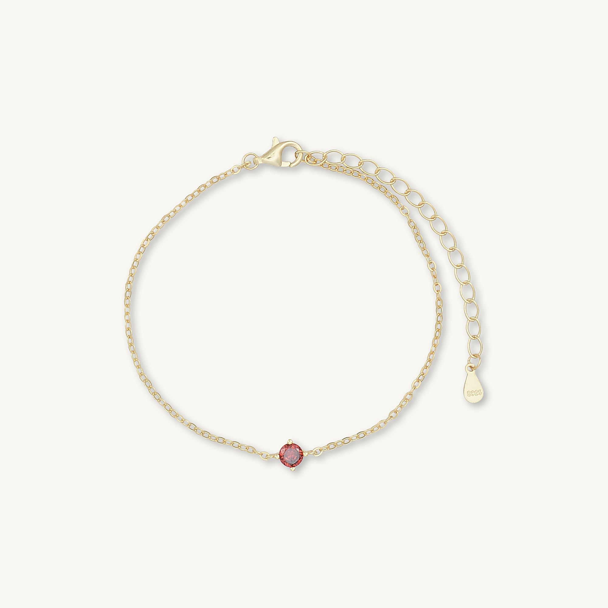 Classic Birthstone Bracelet January - Camile & Stone