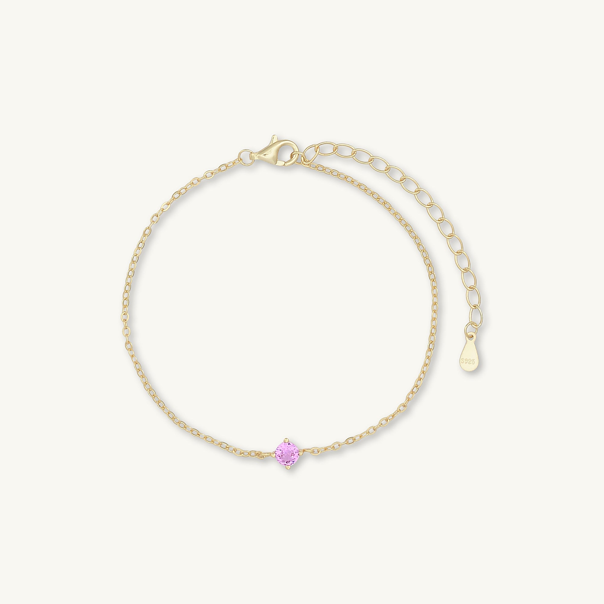 Classic Birthstone Bracelet July - Camile & Stone