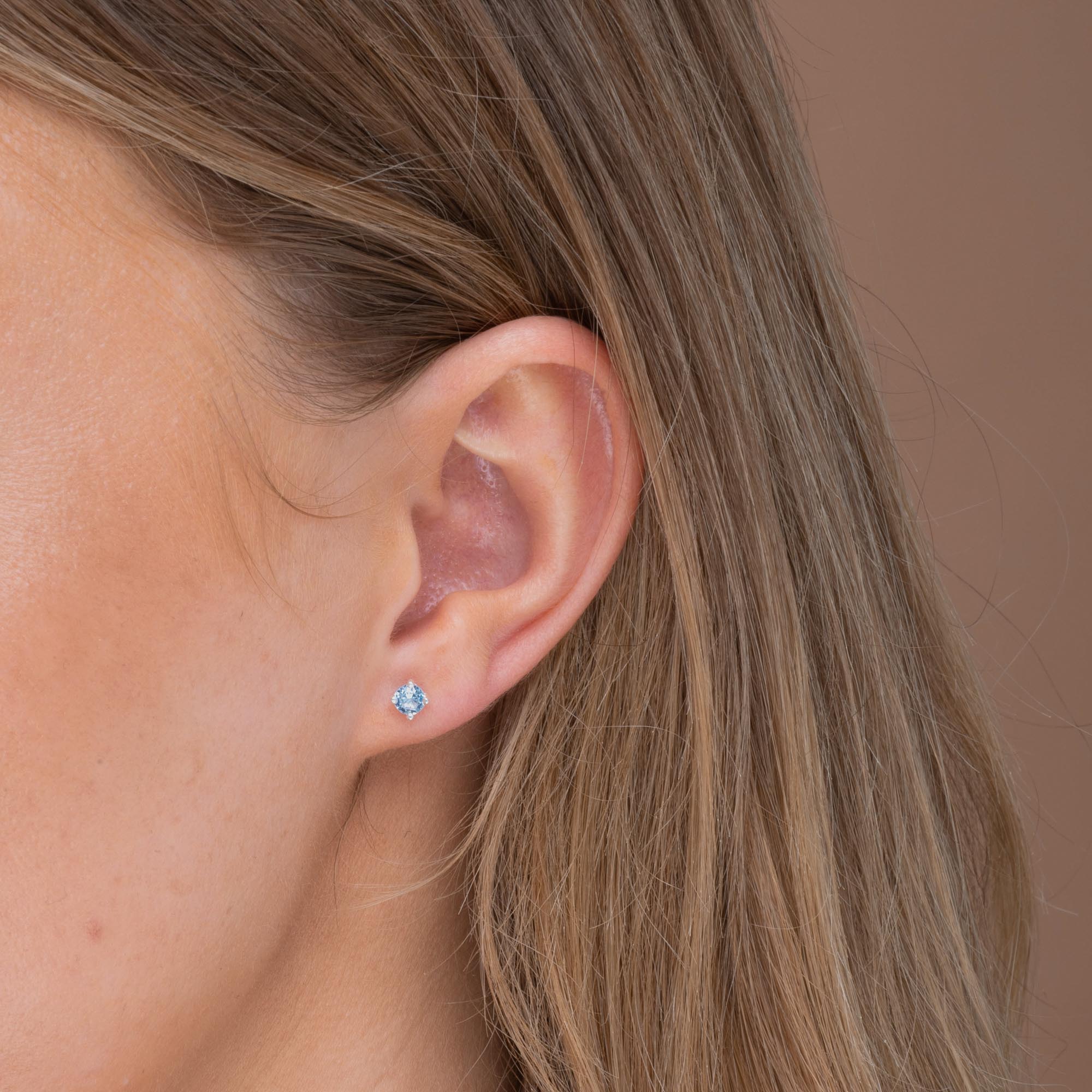 Classic Birthstone Earrings March - Camile & Stone