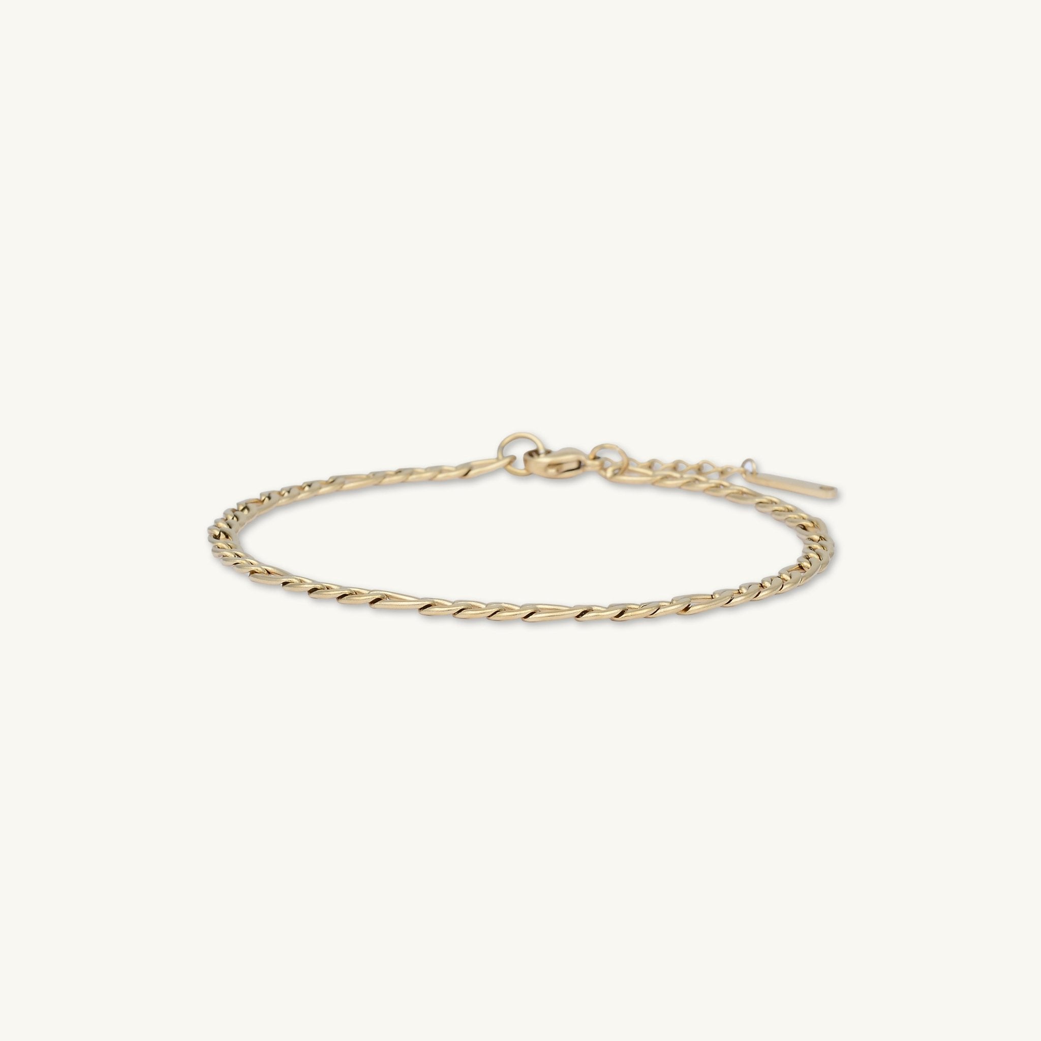Classic Figaro Chain Anklet - Camile & Stone