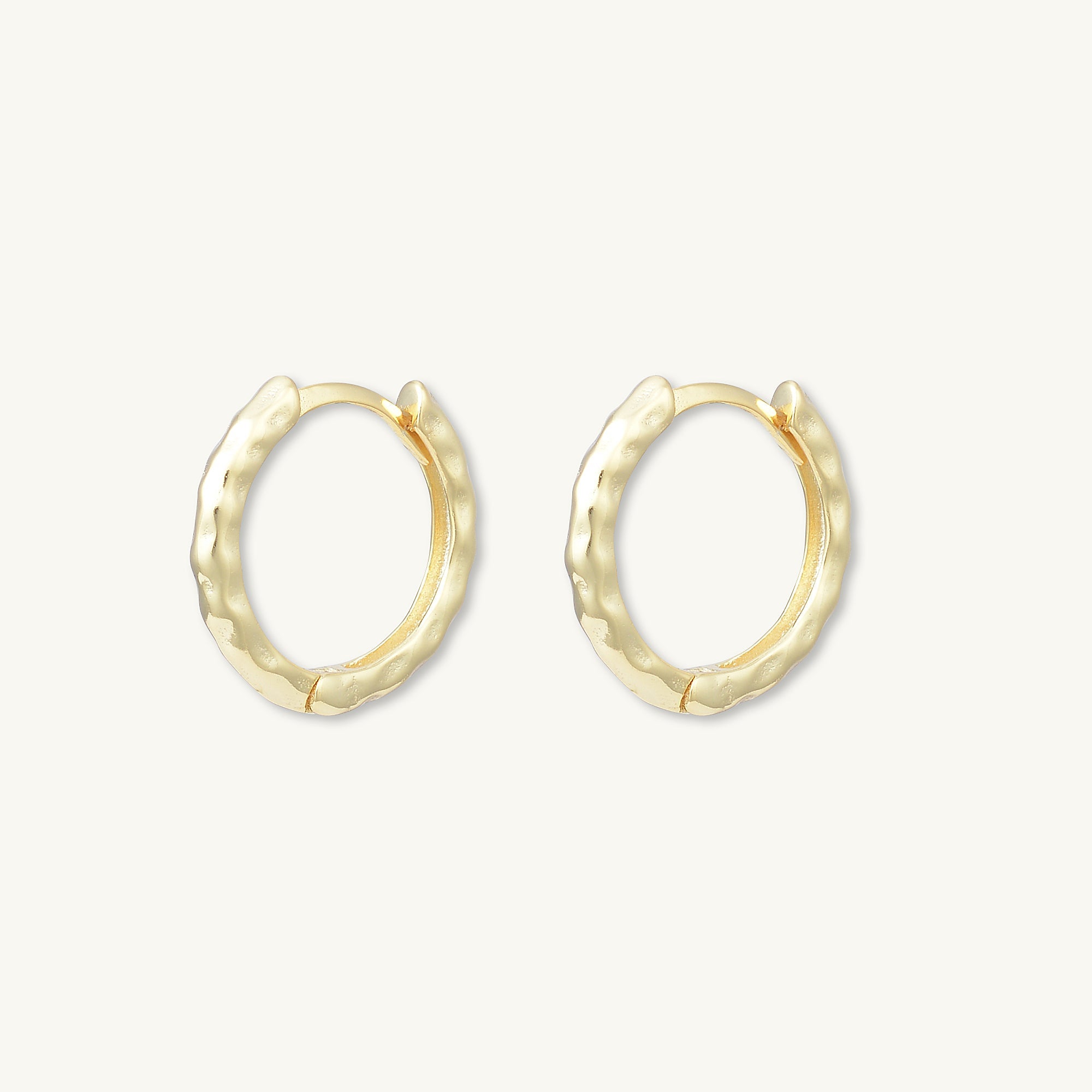 Classic Molten Huggie Hoop Earrings - Camile & Stone