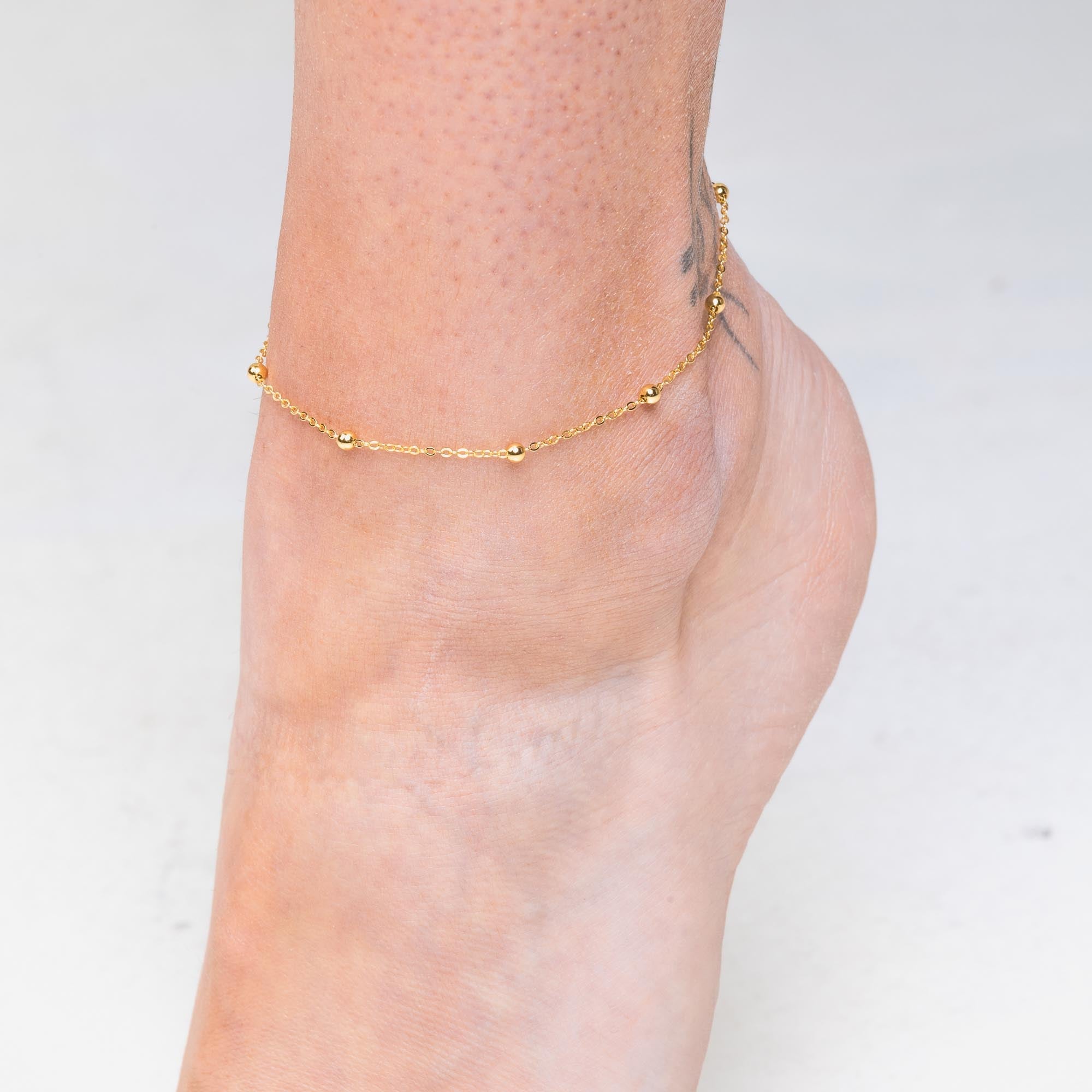 Classic Satellite Chain Anklet - Camile & Stone