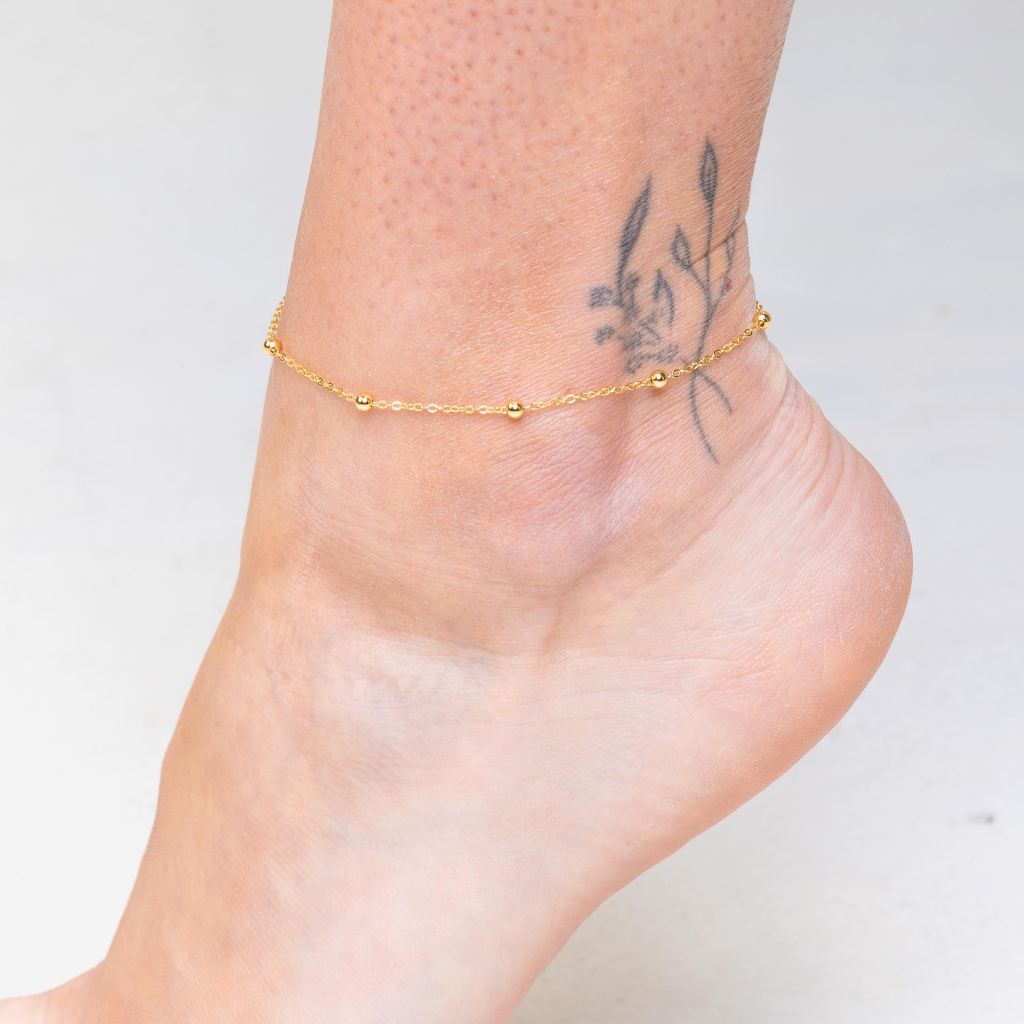 Classic Satellite Chain Anklet - Camile & Stone