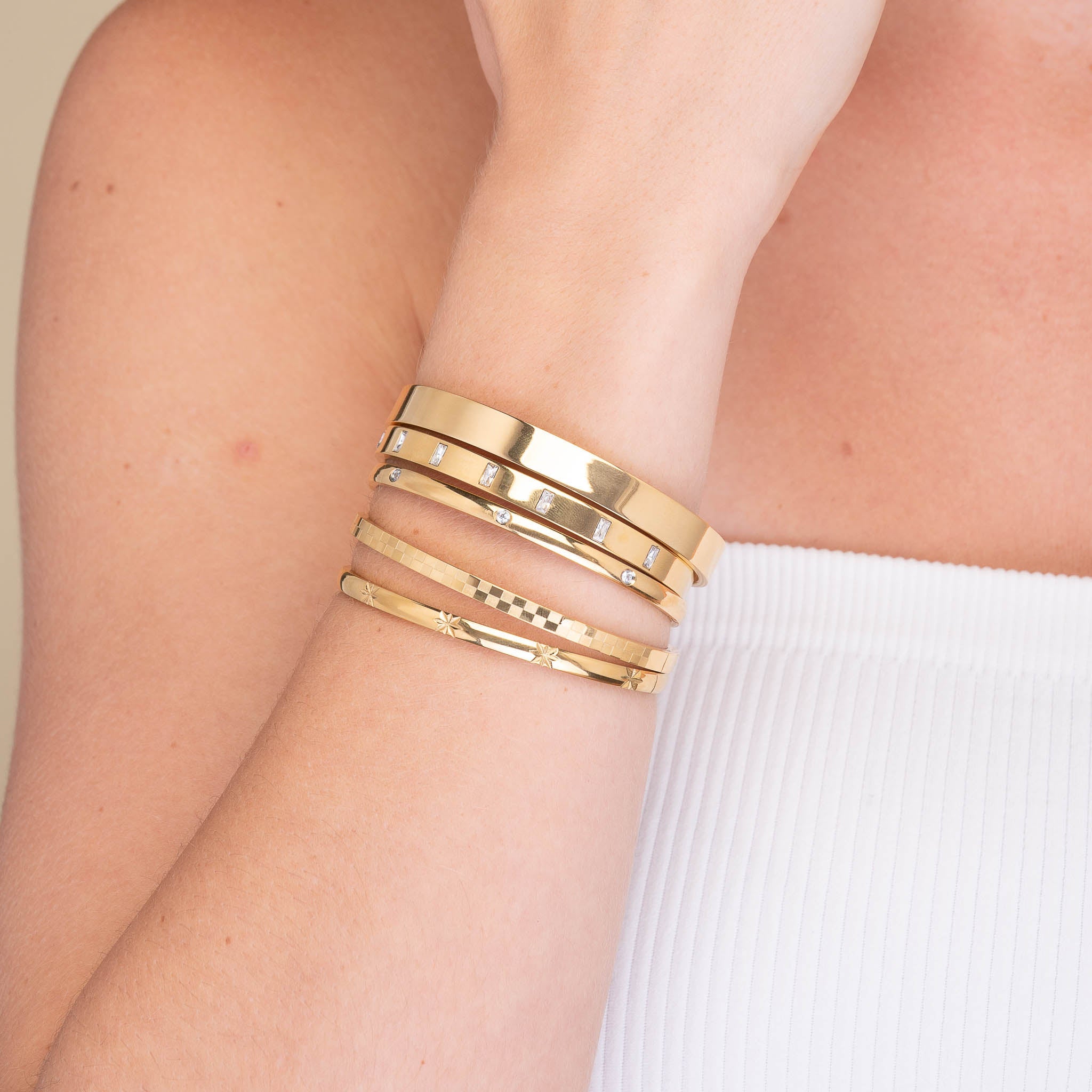Classic Stackable Bangle Bracelet - Camile & Stone