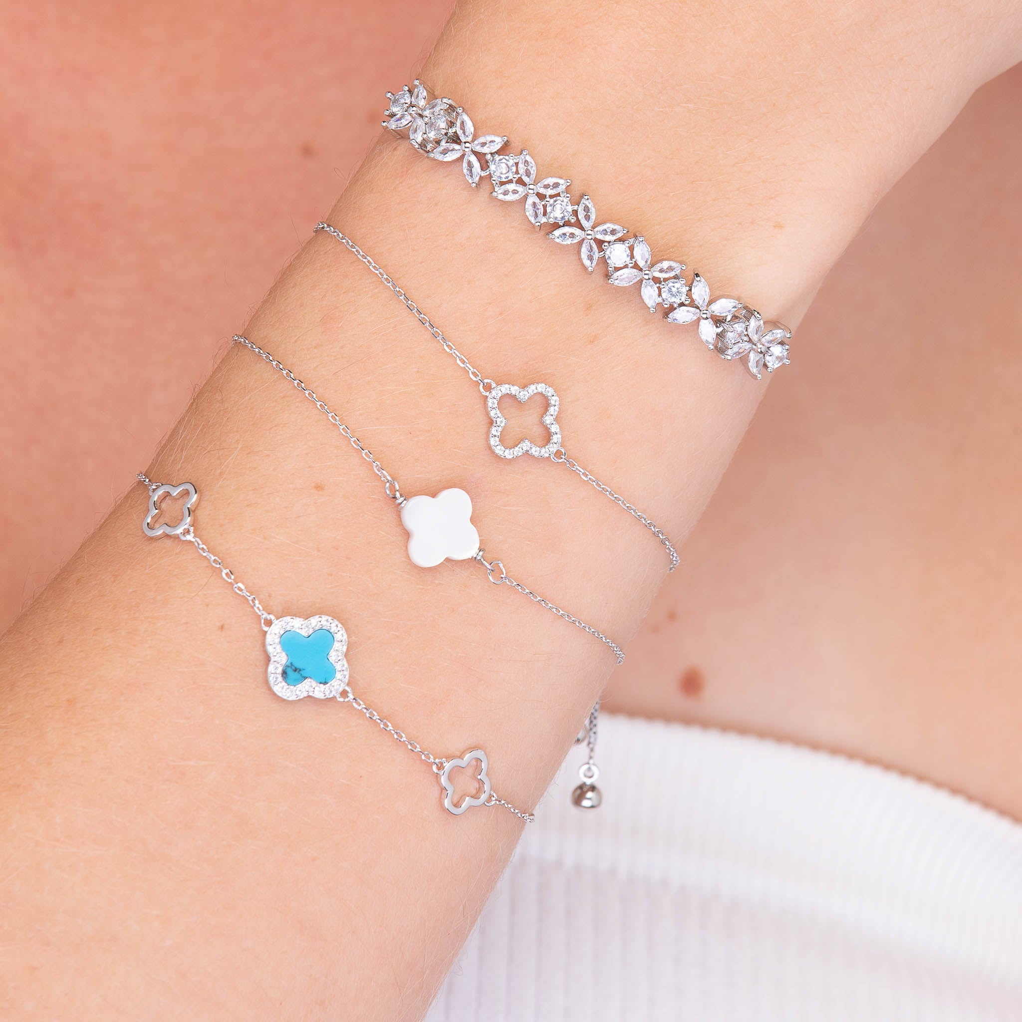 Clover MOP Chain Bracelet - Camile & Stone